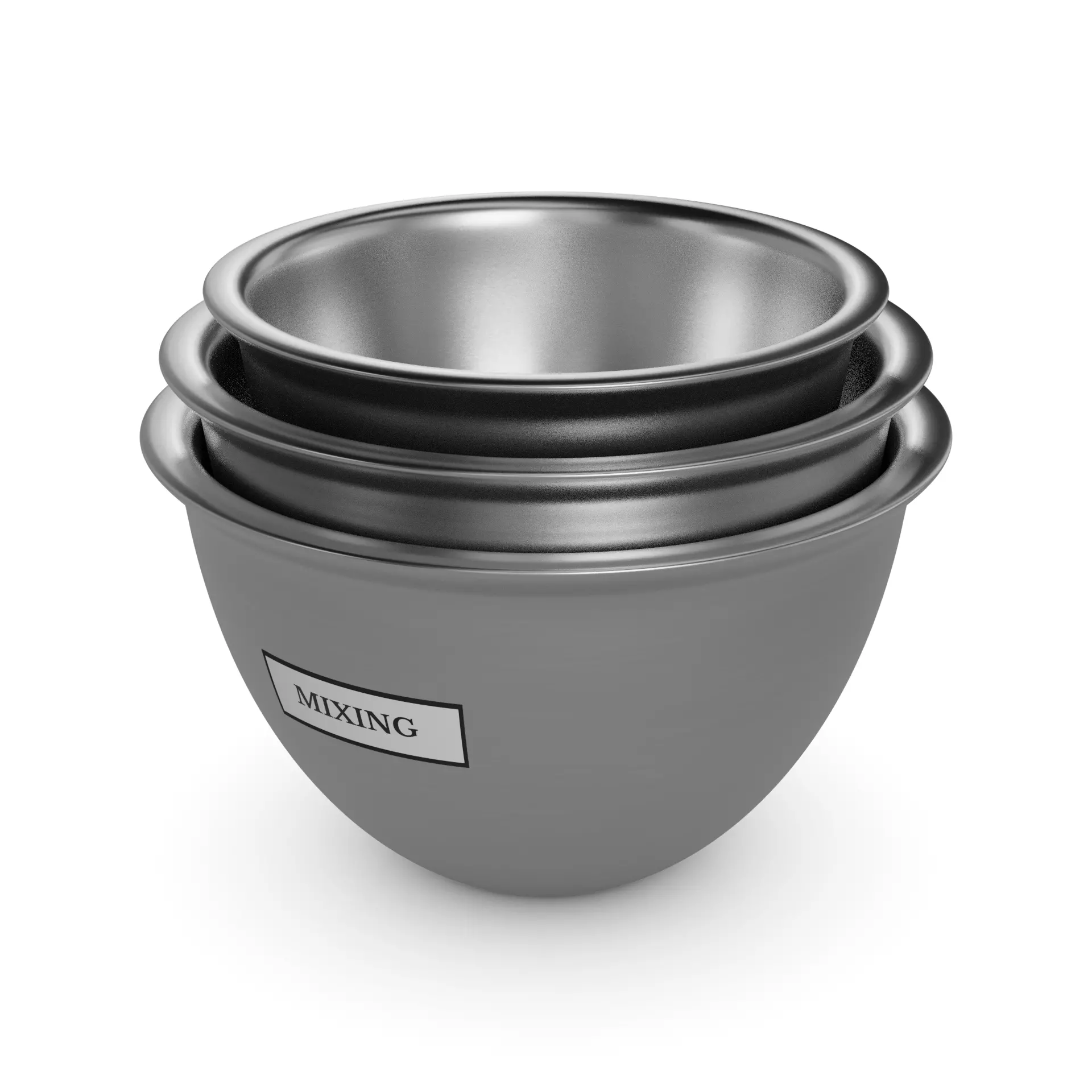 Kitchen utensils Mixing Bowls 3D model
