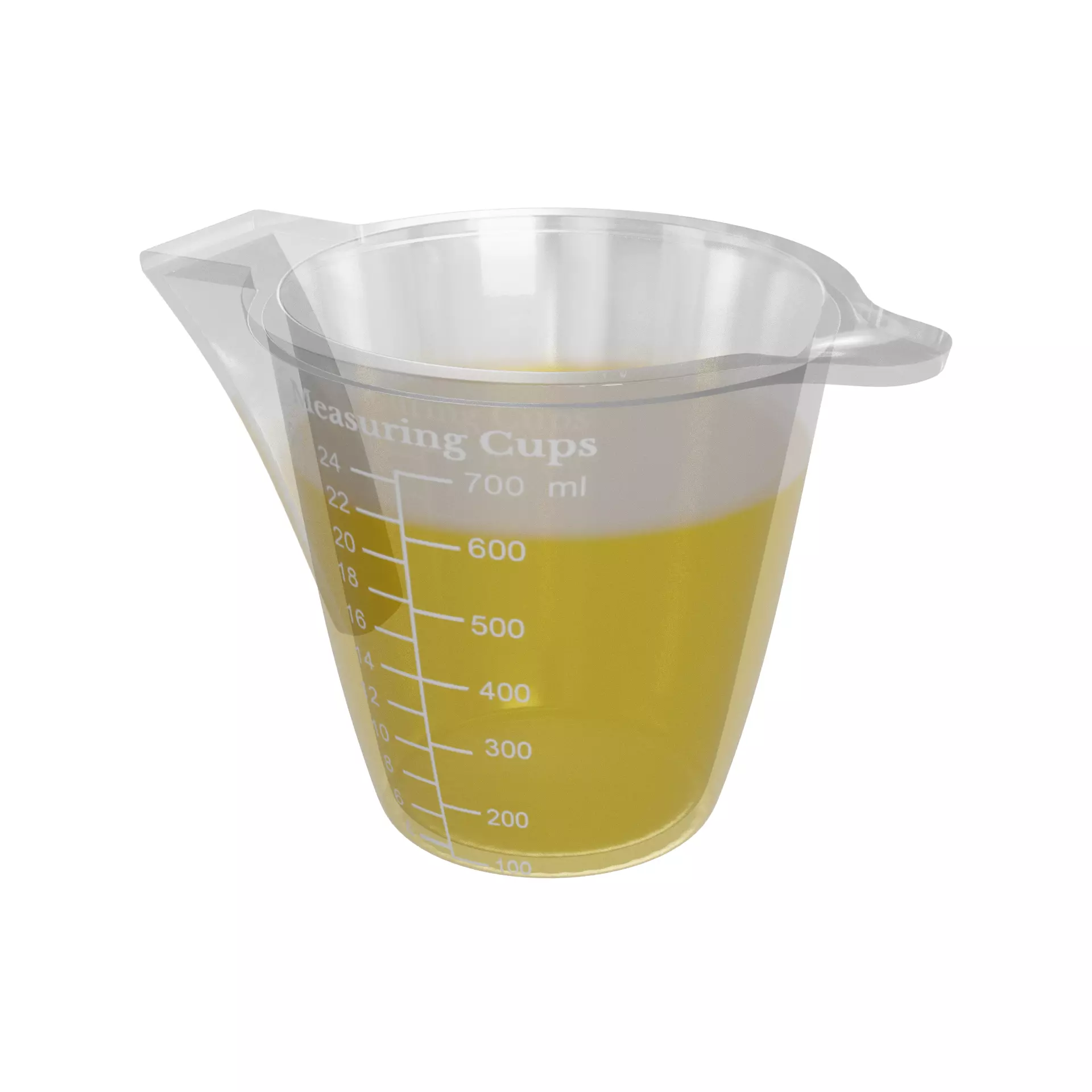 Kitchen utensils Measuring Cups Low-poly 3D model_0