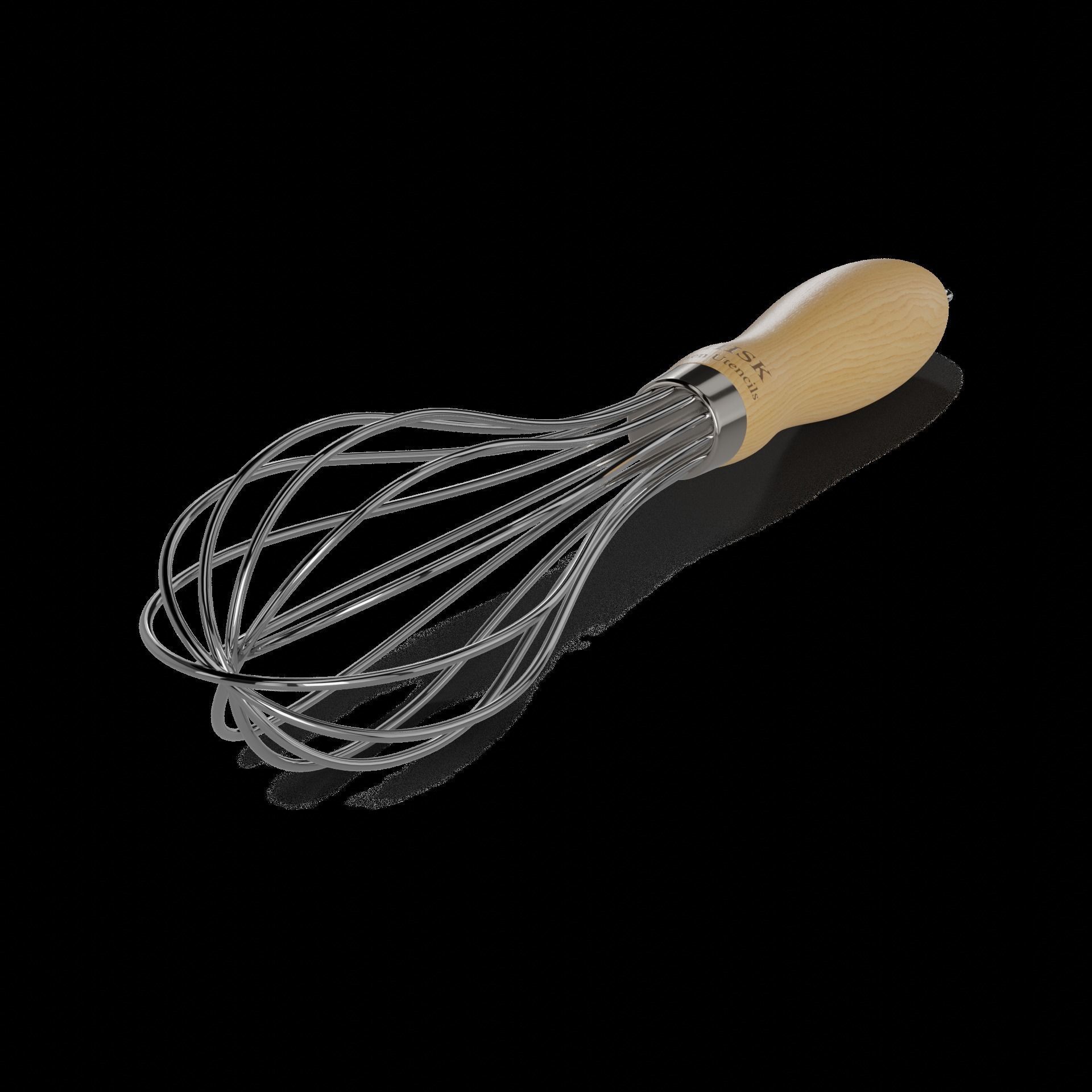 Kitchen utensils Whisk Low-poly 3D model_2