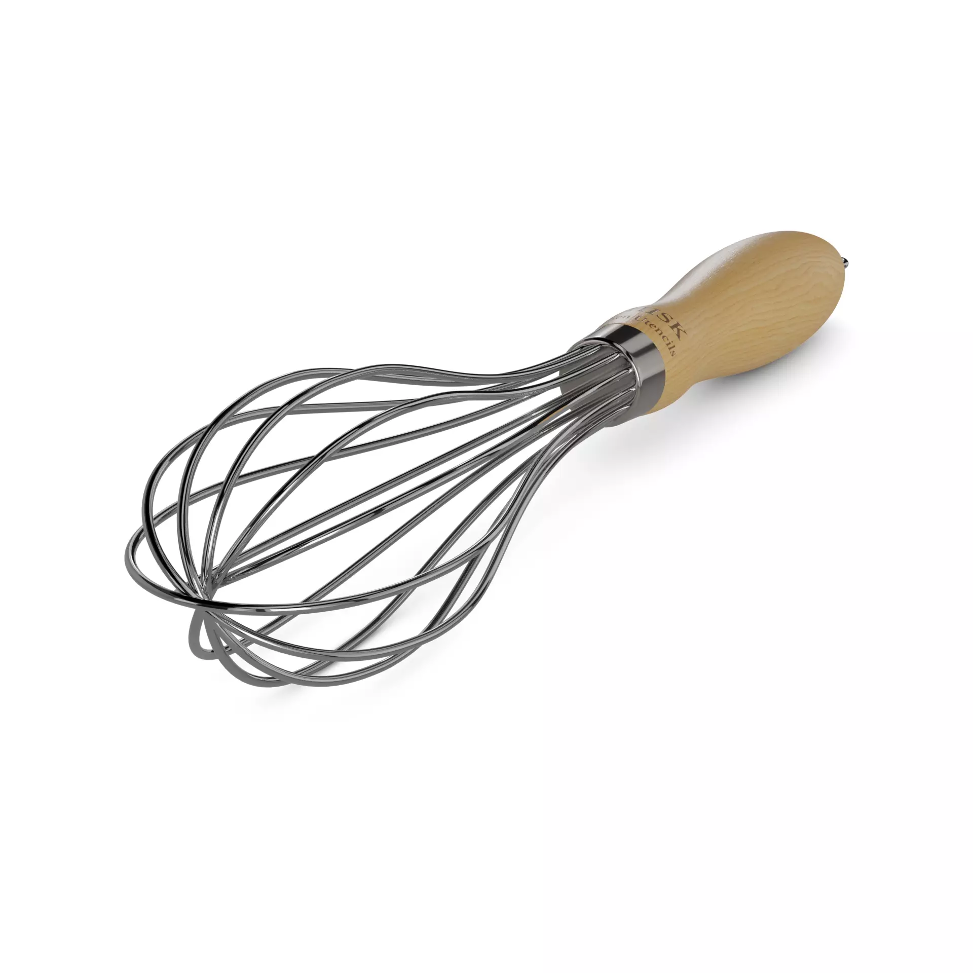 Kitchen utensils Whisk Low-poly 3D model_0