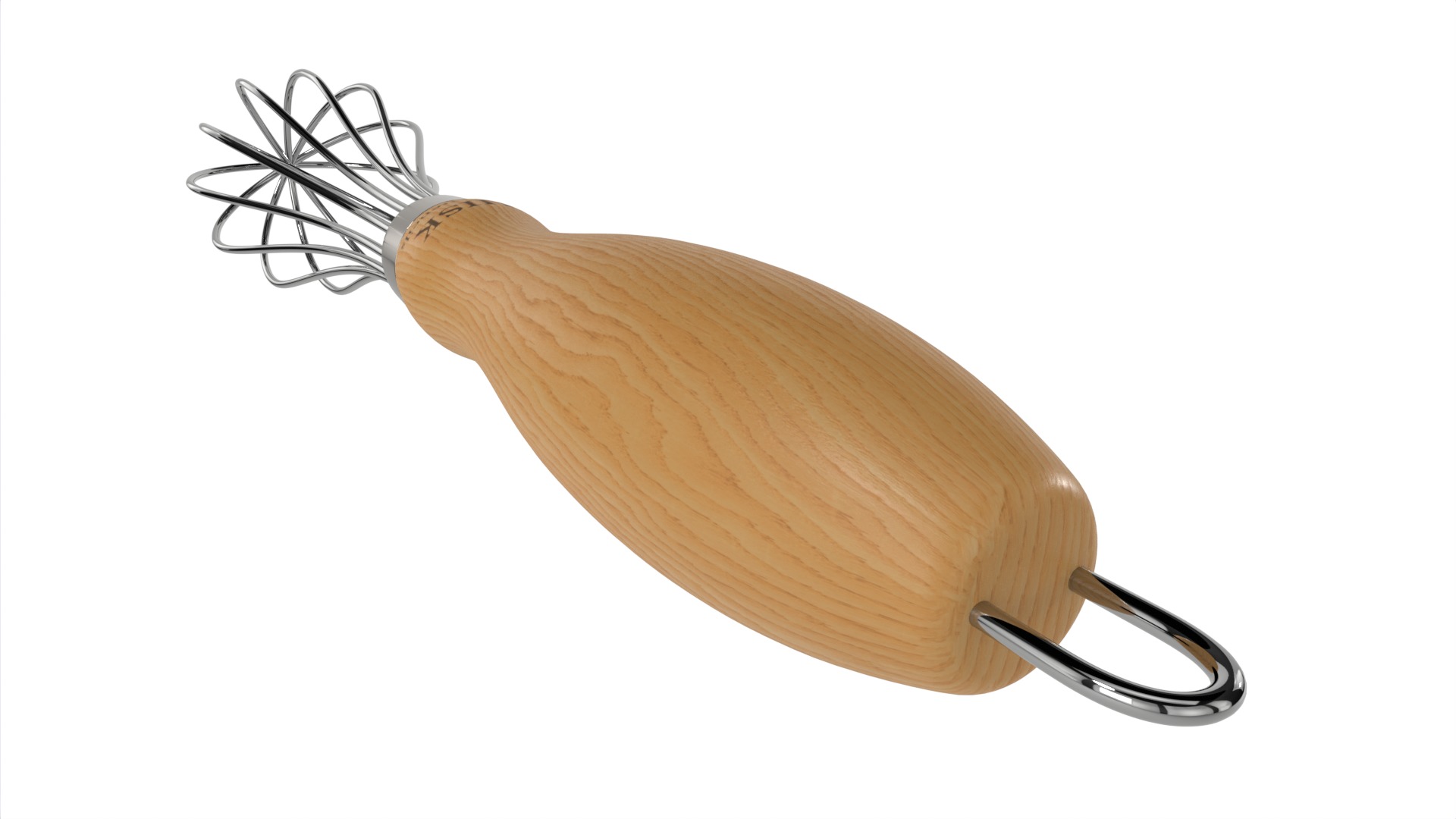 Kitchen utensils Whisk Low-poly 3D model_7