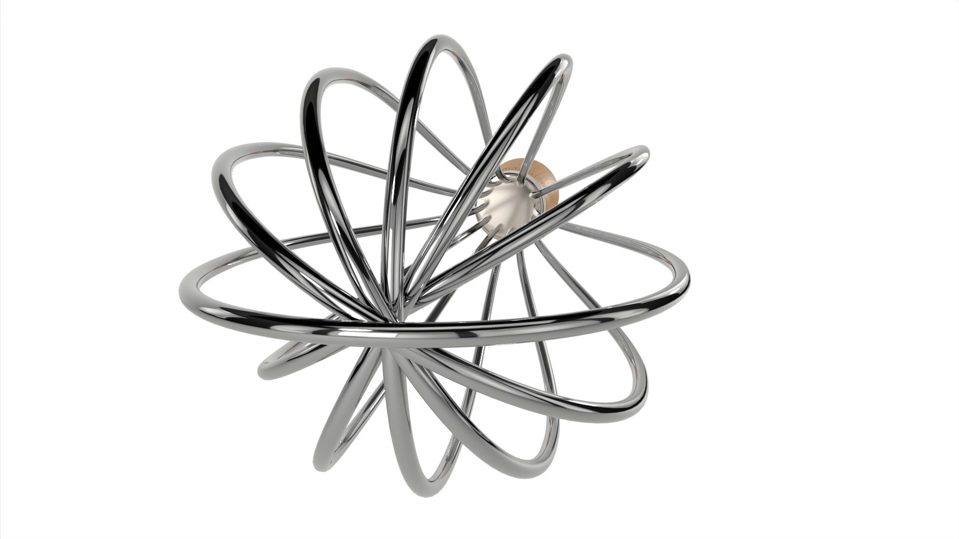 Kitchen utensils Whisk Low-poly 3D model_6