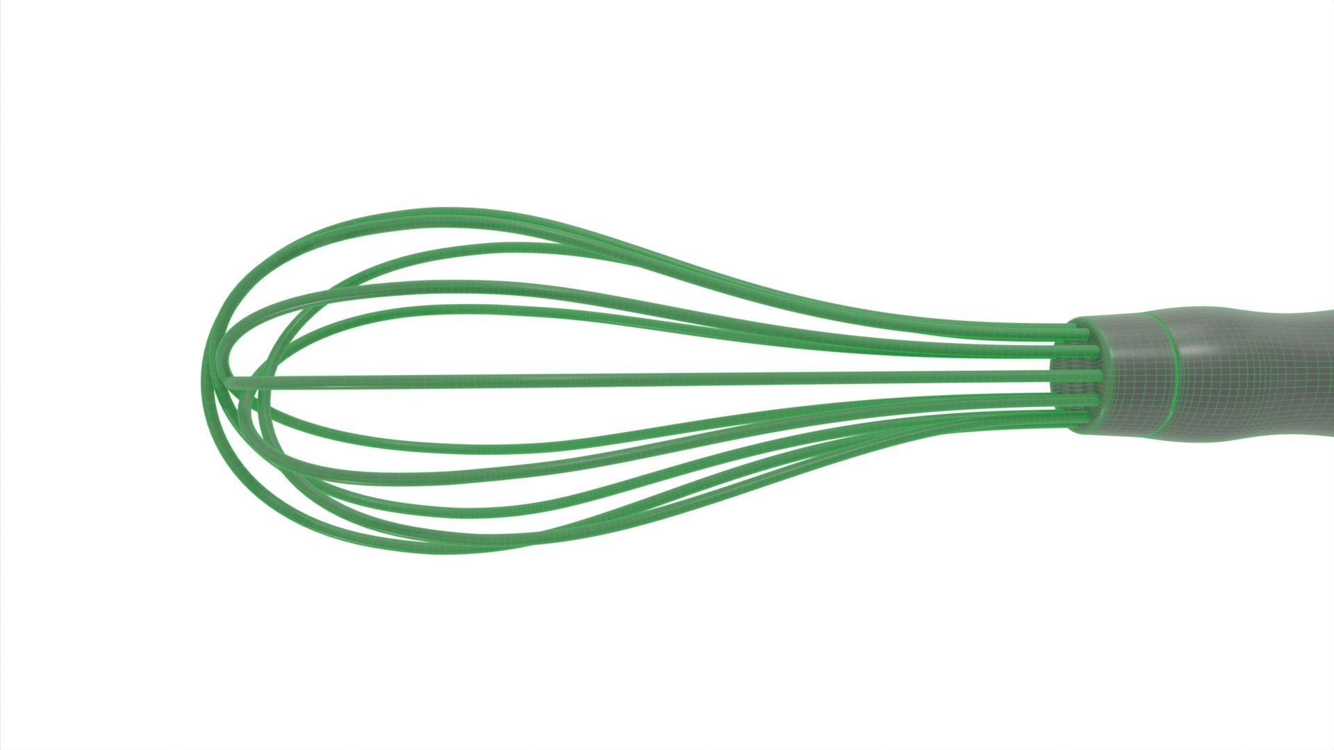 Kitchen utensils Whisk Low-poly 3D model_10