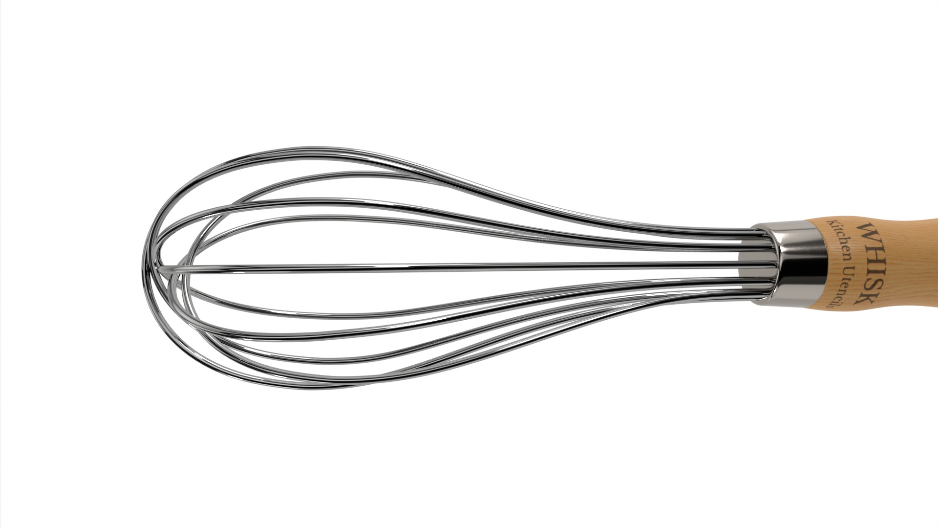 Kitchen utensils Whisk Low-poly 3D model_5