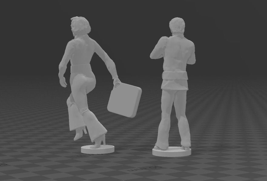 Space 1999 Russell and Bergman toy figurines 3D print model_2