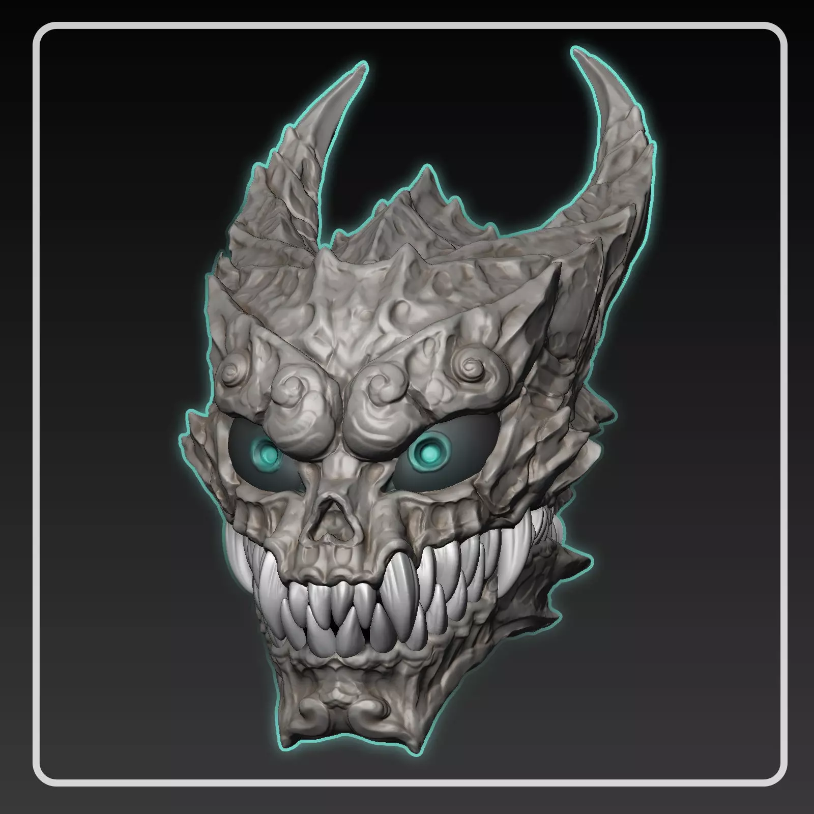 KIaiju Head Free 3D print model