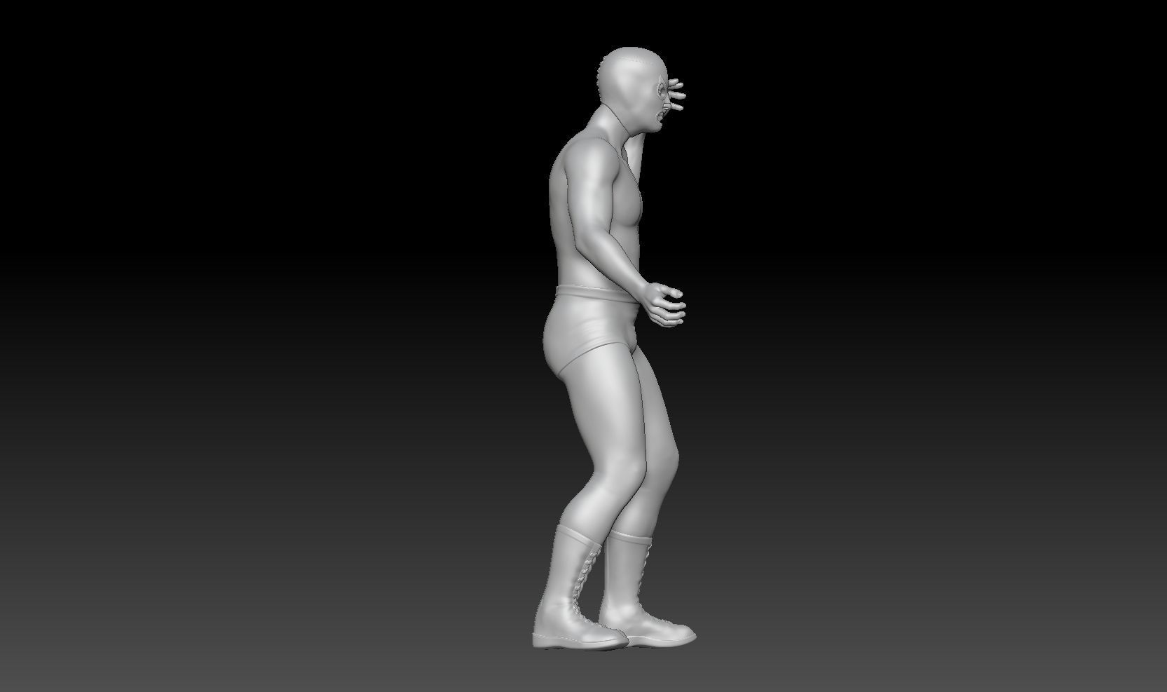 mexican Wrestling version toy 3D print model_3