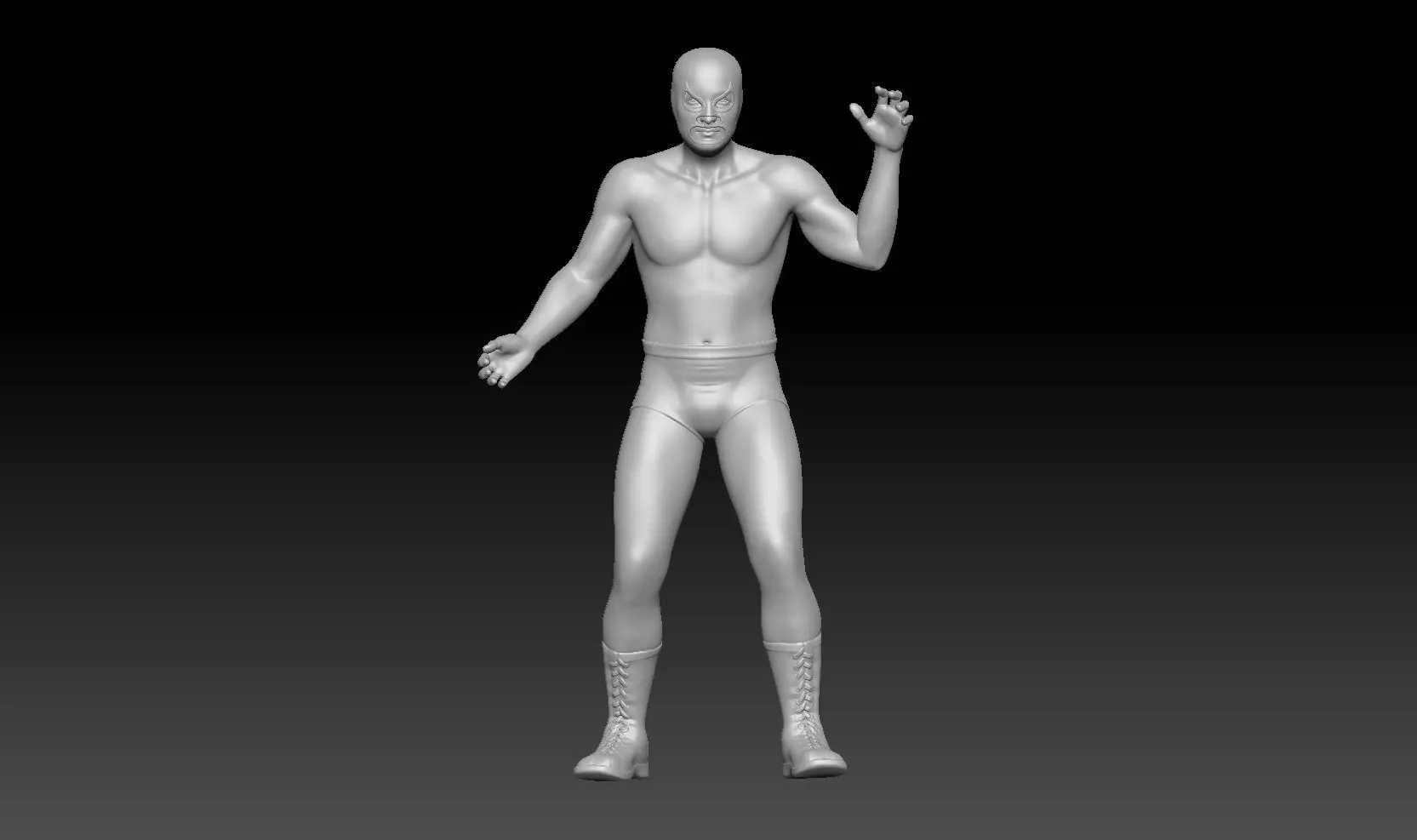 mexican Wrestling version toy 3D print model_0