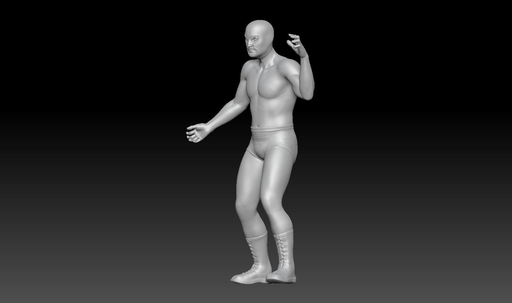 mexican Wrestling version toy 3D print model_1