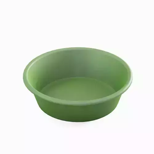 Simple Plastic Wash Basin B 03 Low-poly 3D model