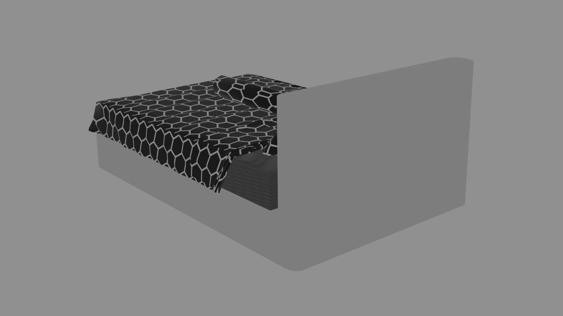 mattress Low-poly 3D model_4