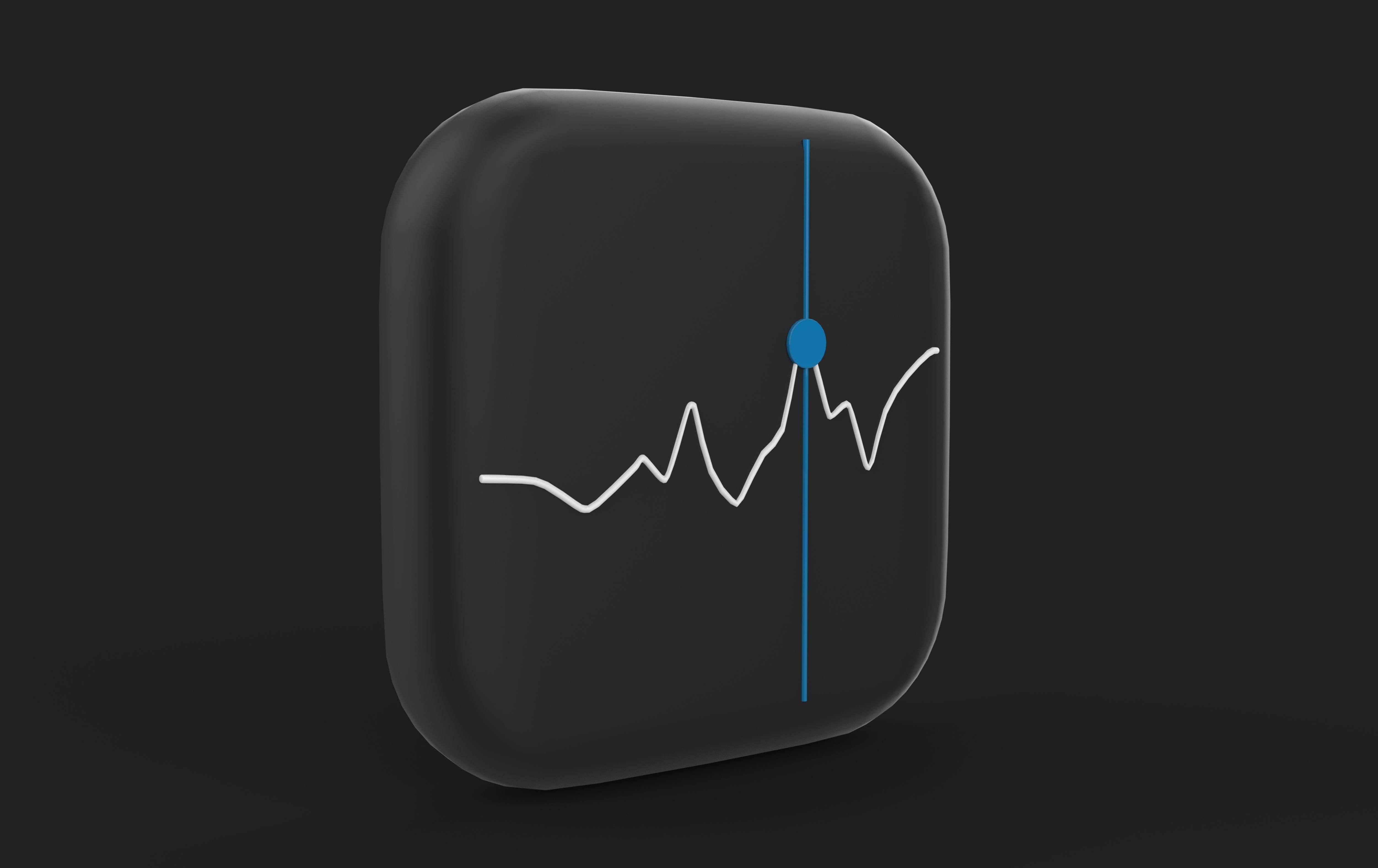 Apple Stocks 3D Logo 3D model_7