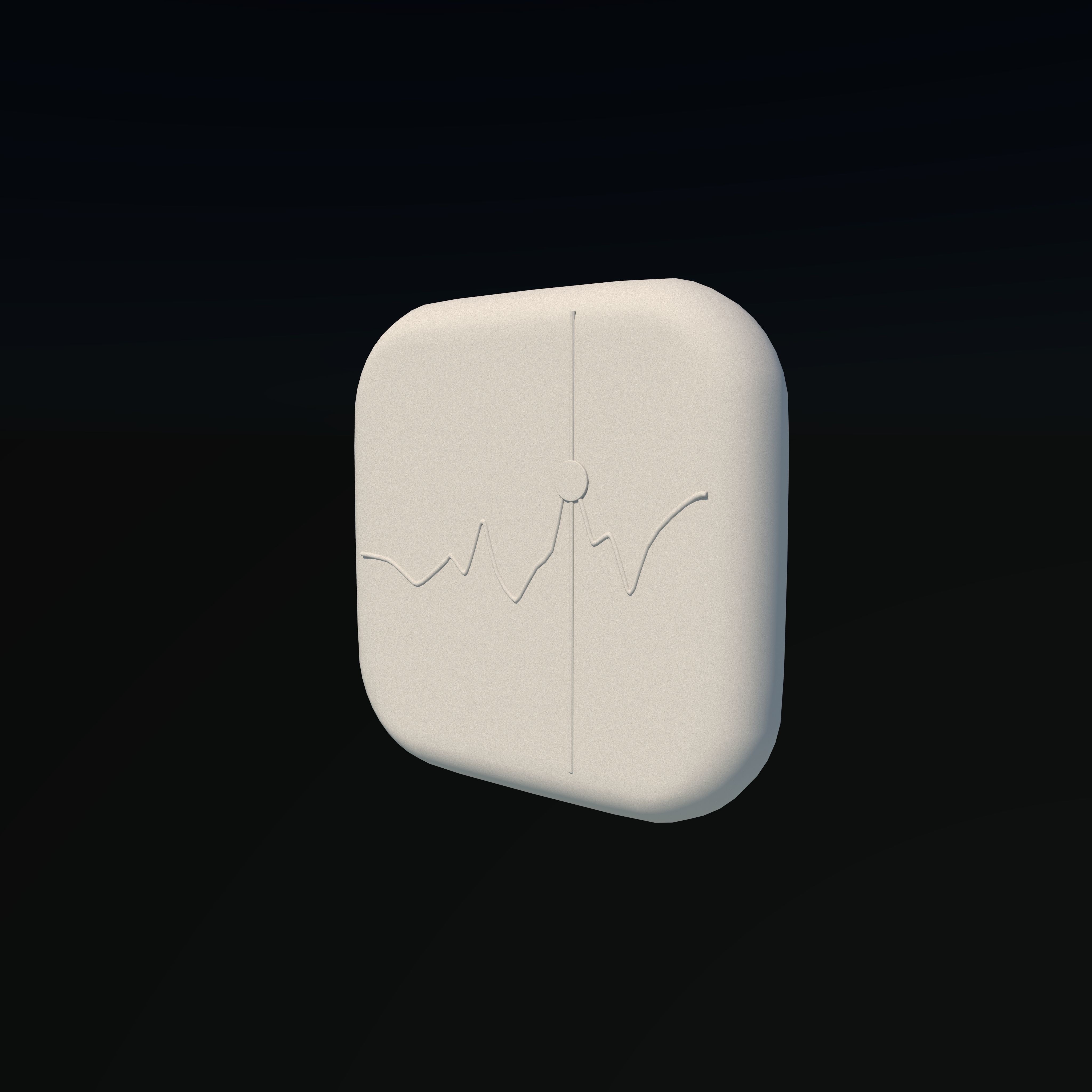 Apple Stocks 3D Logo 3D model_3