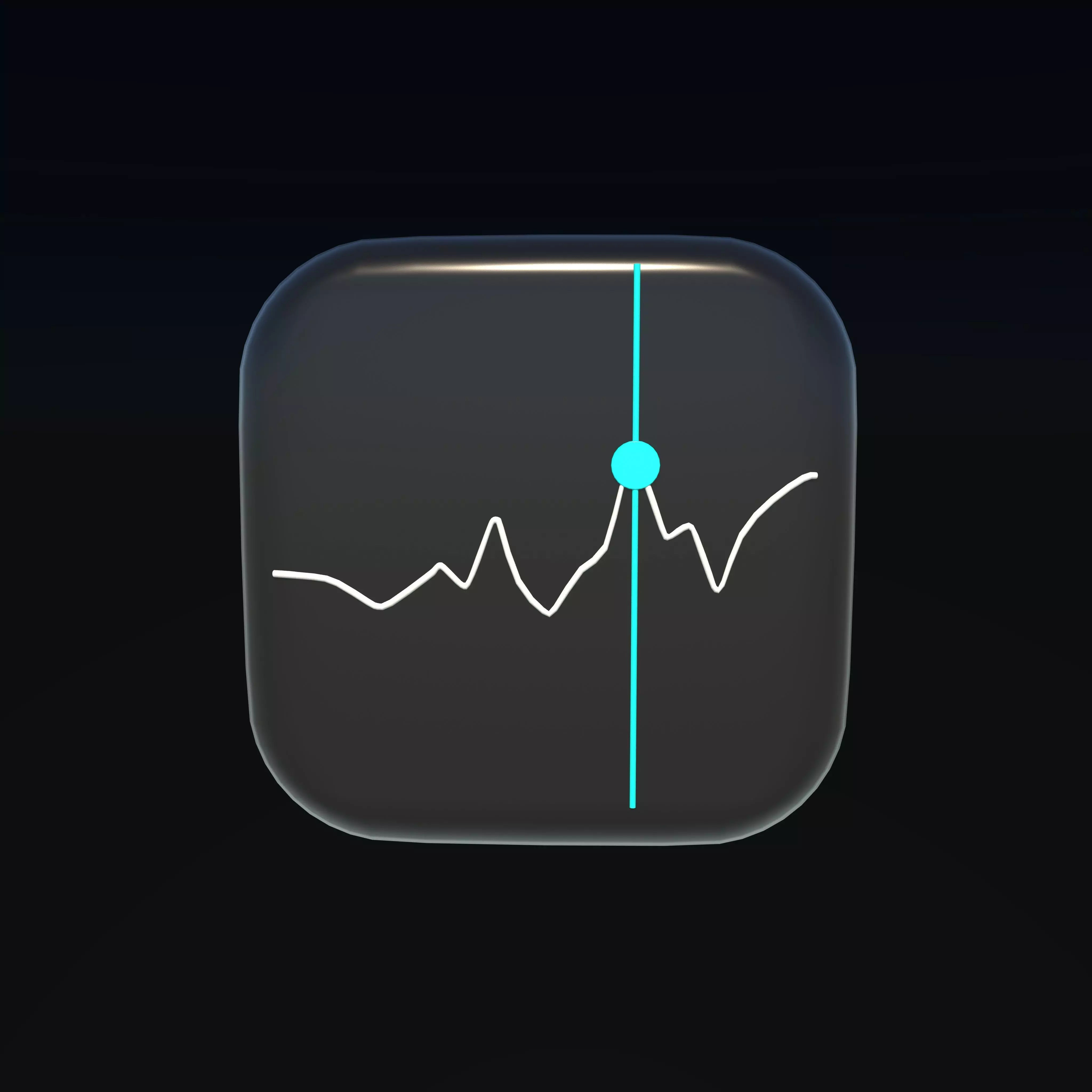 Apple Stocks 3D Logo 3D model_0