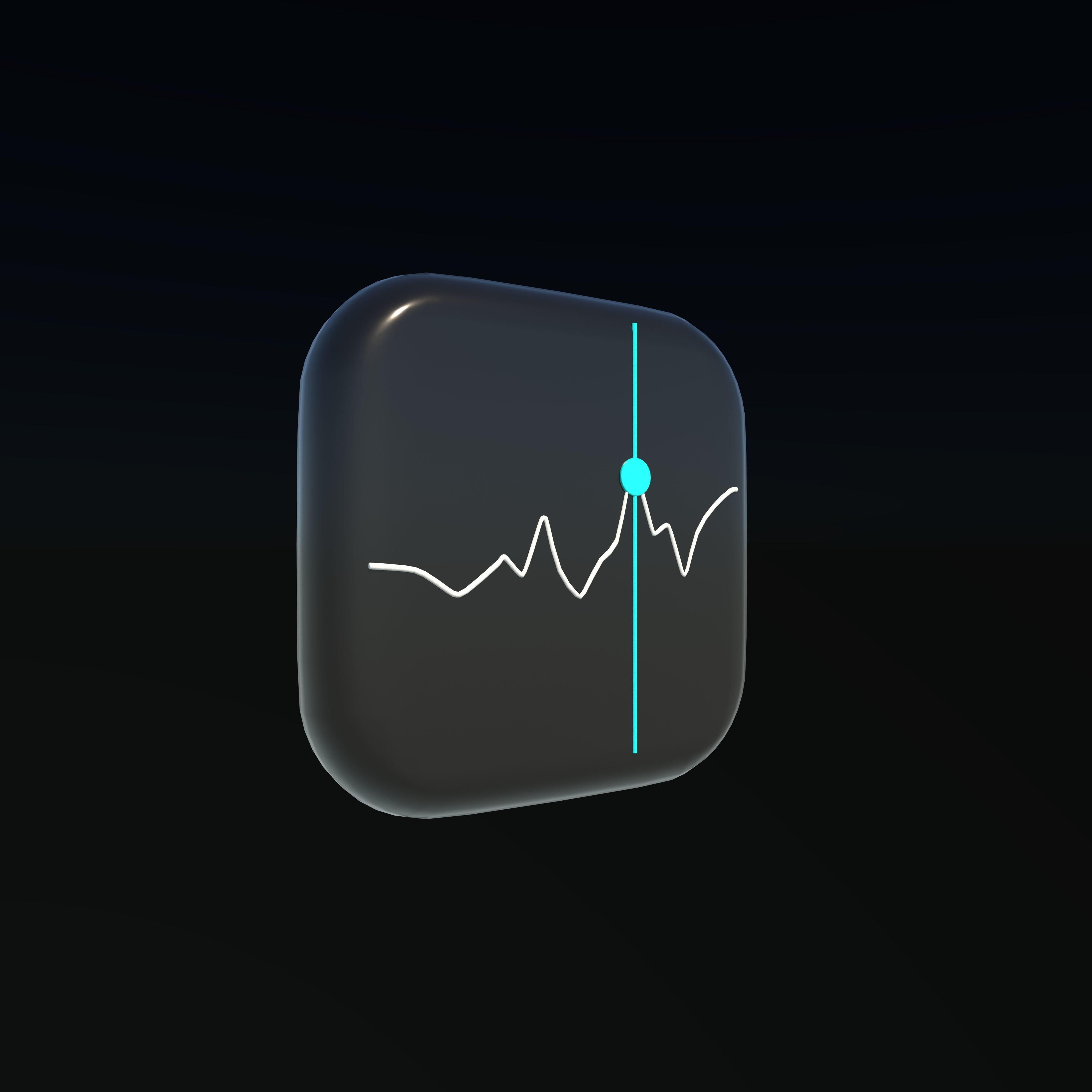 Apple Stocks 3D Logo 3D model_2
