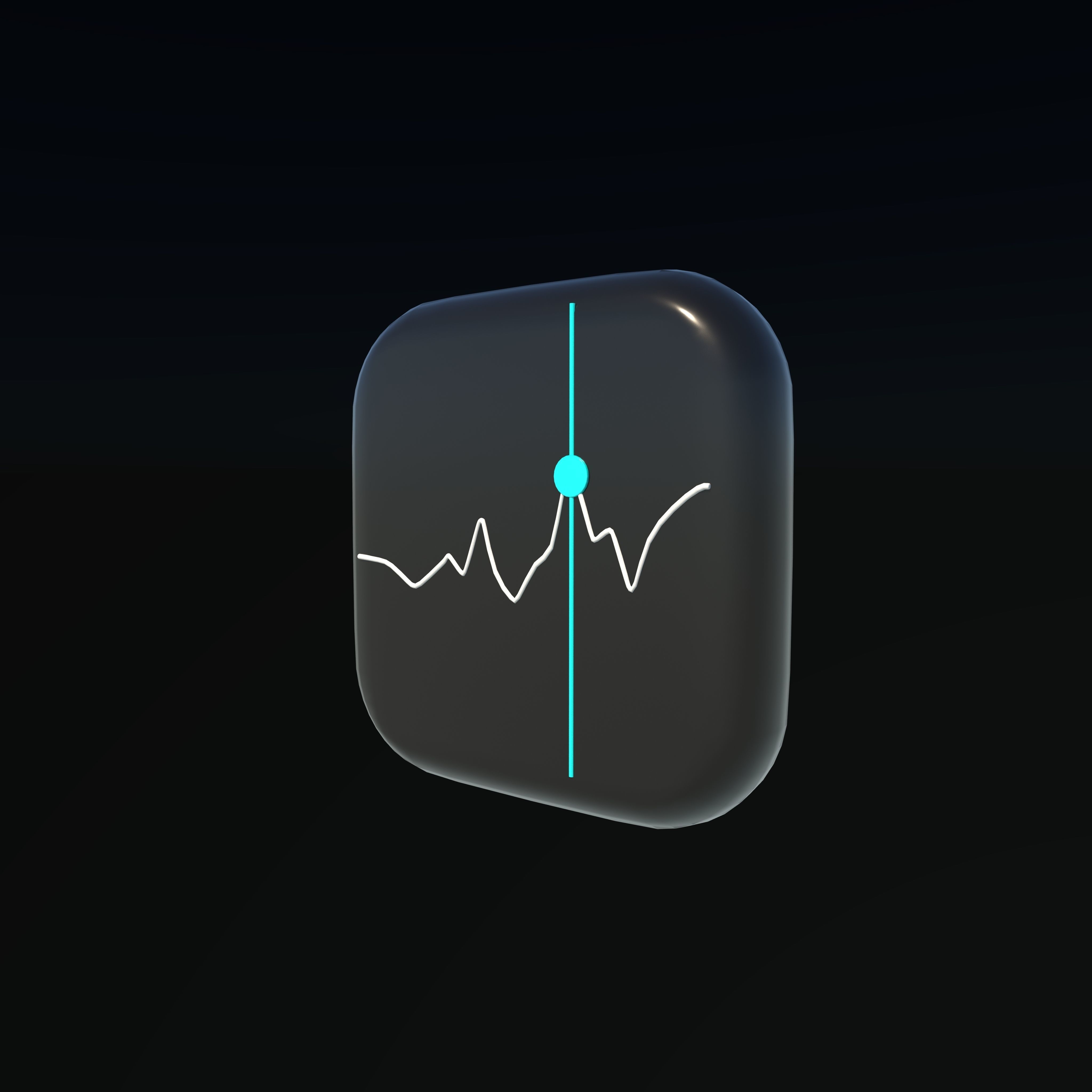 Apple Stocks 3D Logo 3D model_6