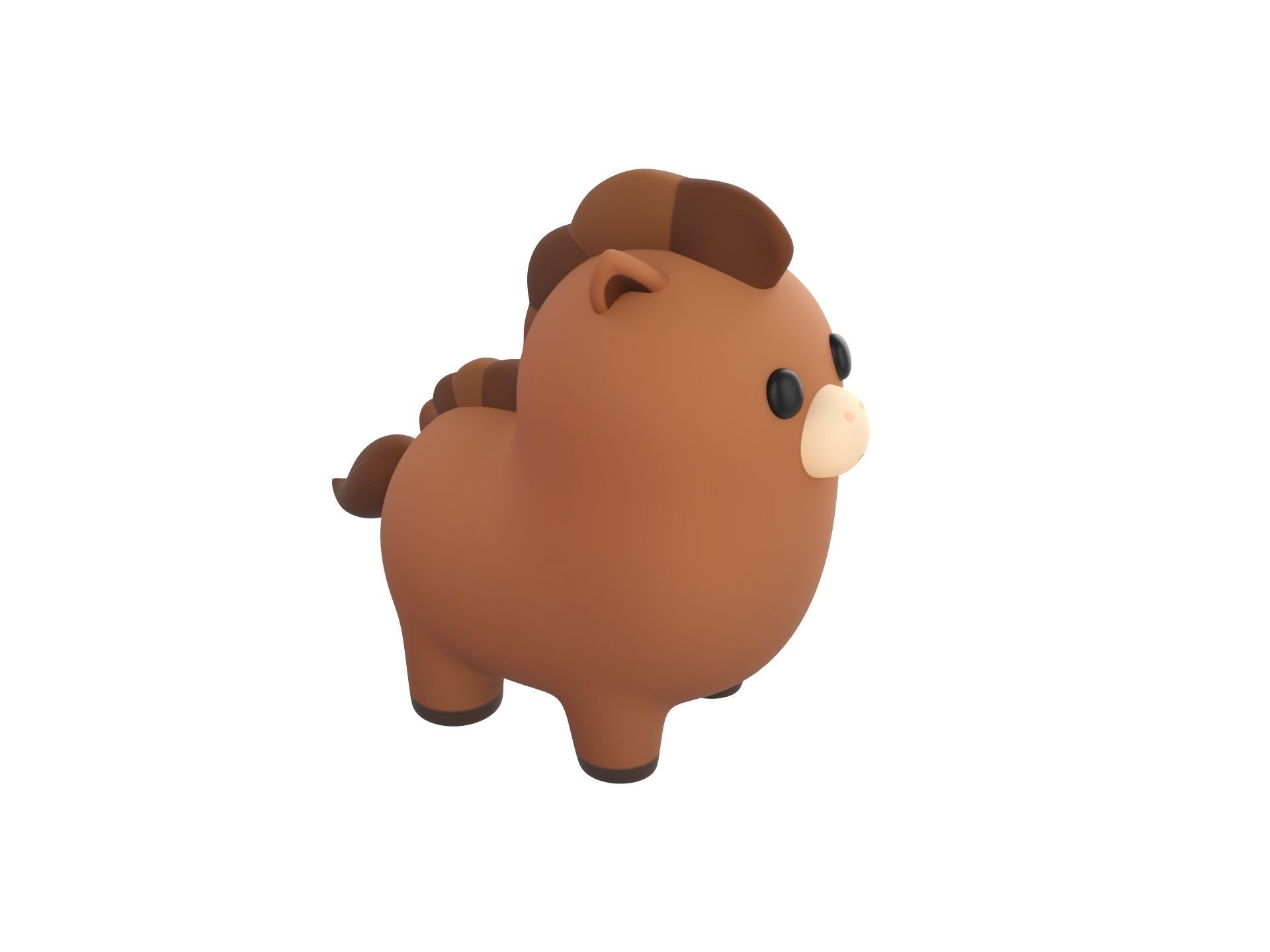 Horse Character 3D model_2