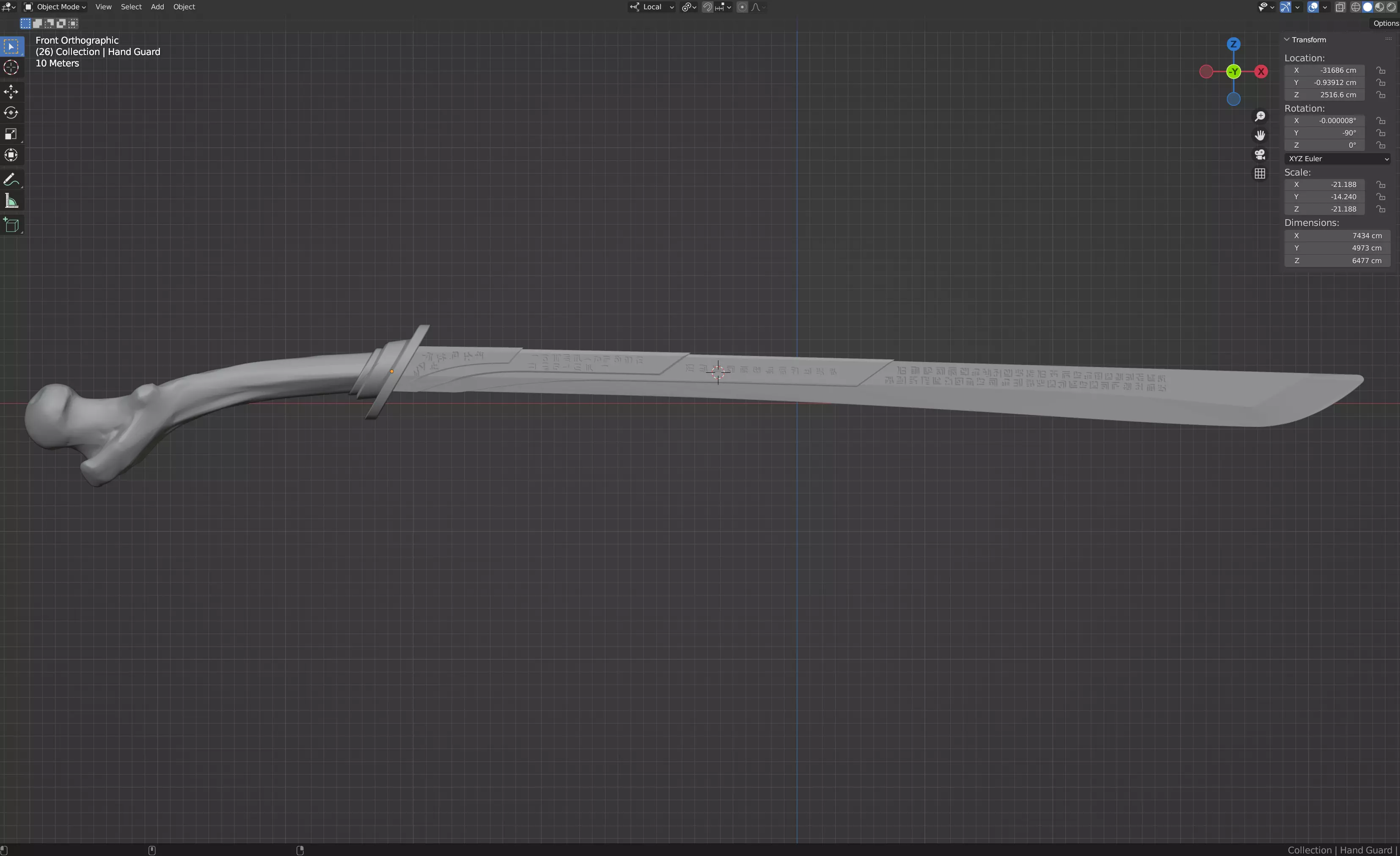 Blade Trinity Drake Hero Sword 3D print model
