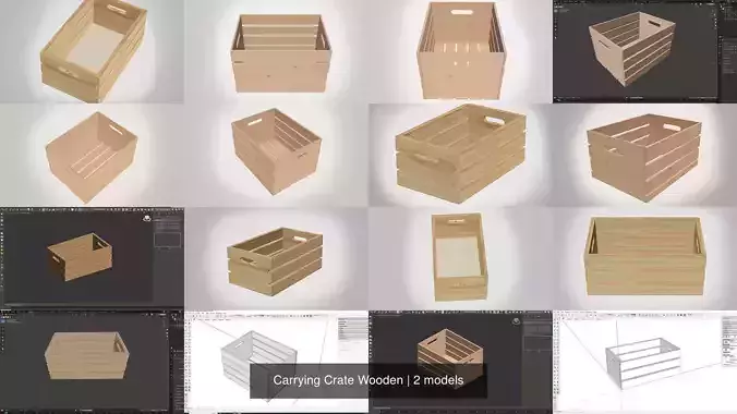 Carrying Crate Wooden