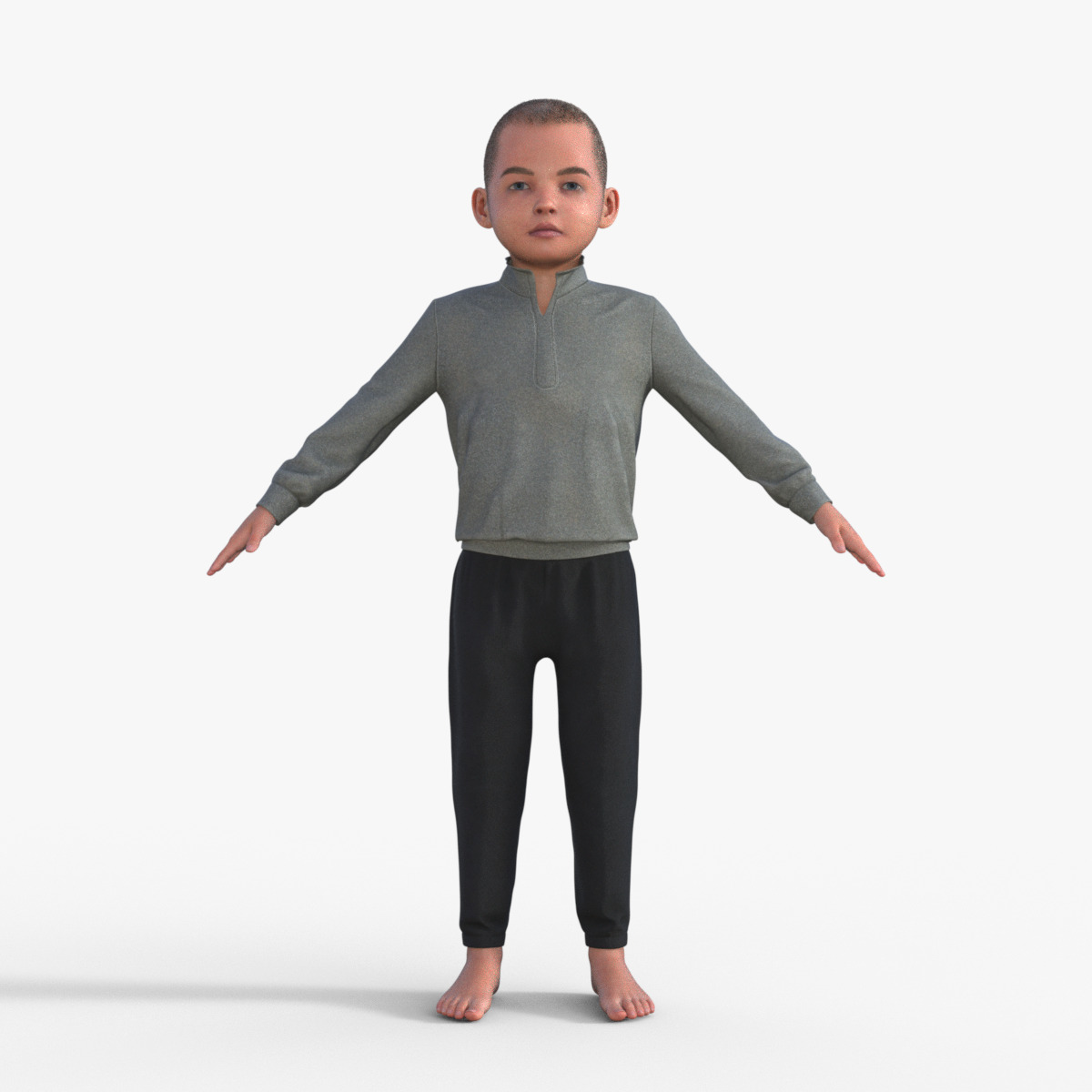 Realistic 3D Child 3D model_1