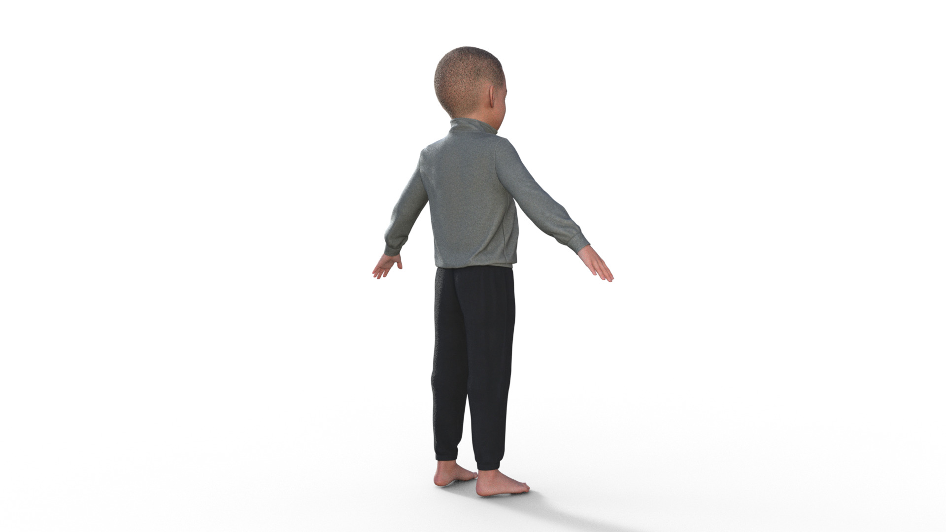 Realistic 3D Child 3D model_18