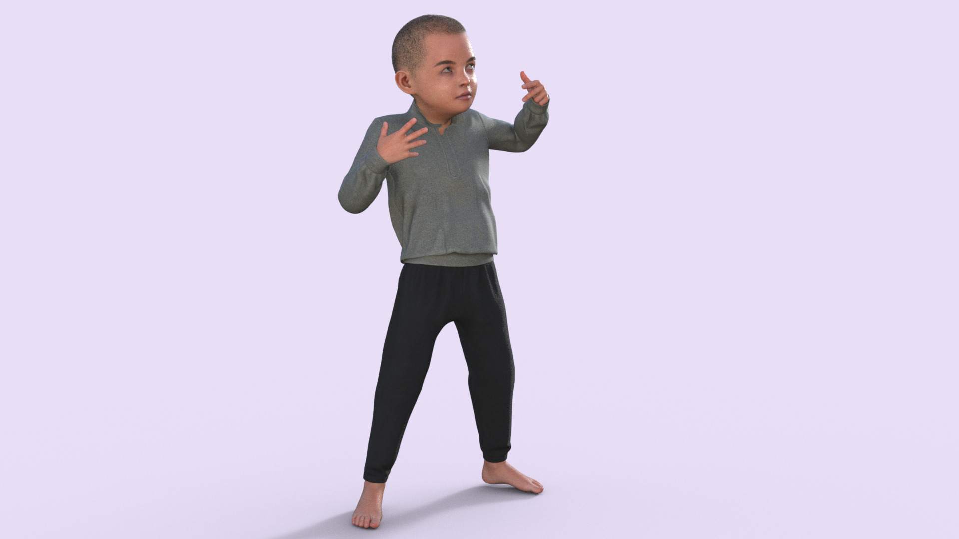 Realistic 3D Child 3D model_32