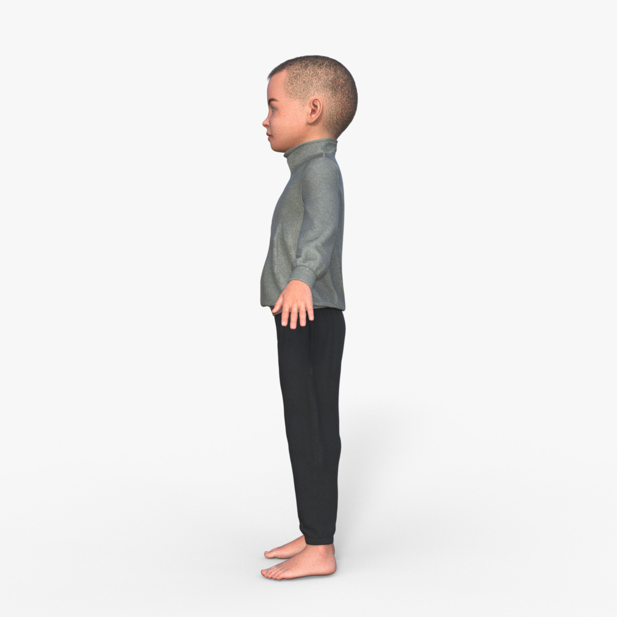 Realistic 3D Child 3D model_11