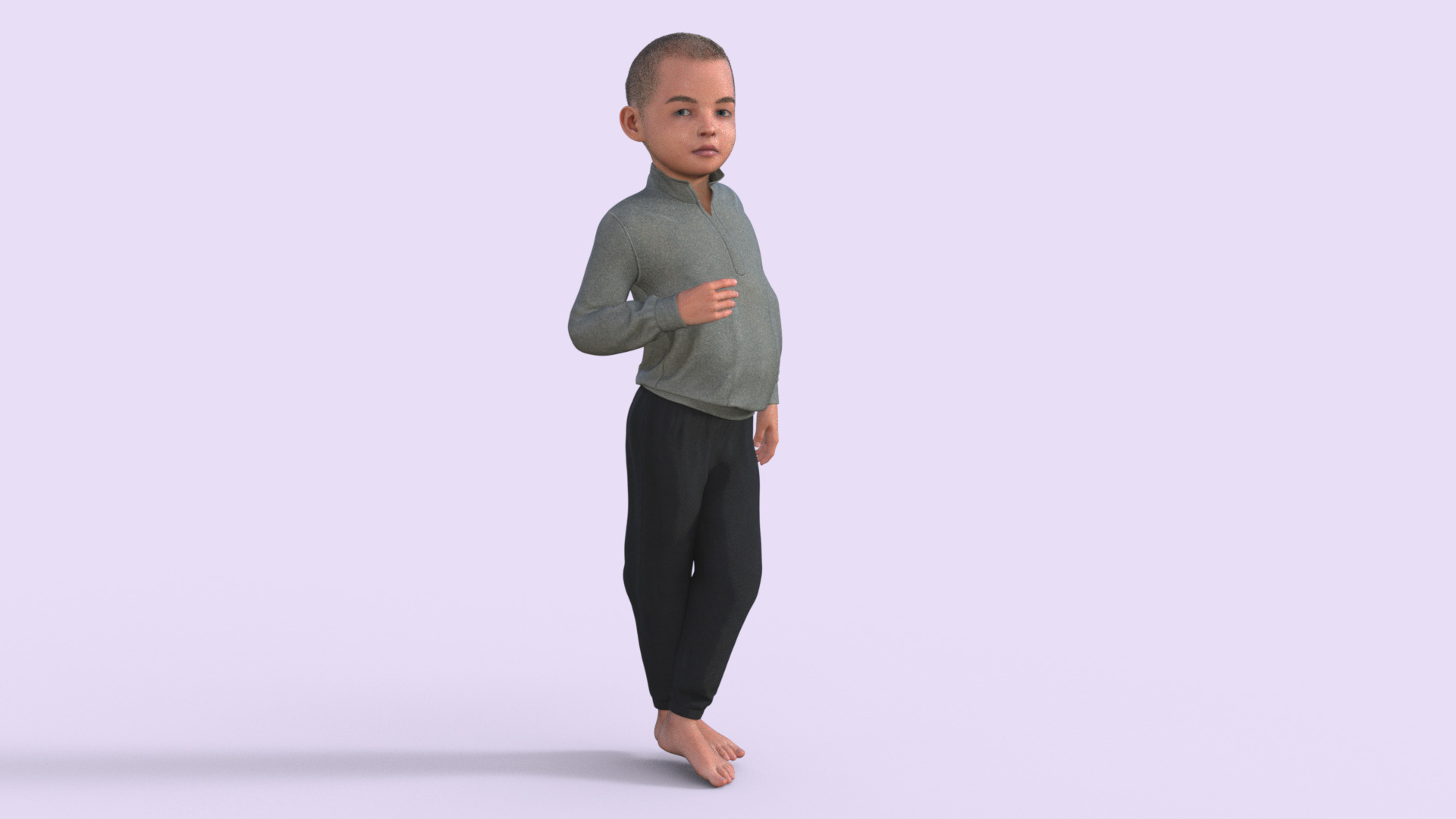 Realistic 3D Child 3D model_36