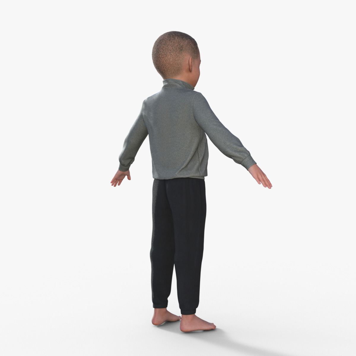 Realistic 3D Child 3D model_6