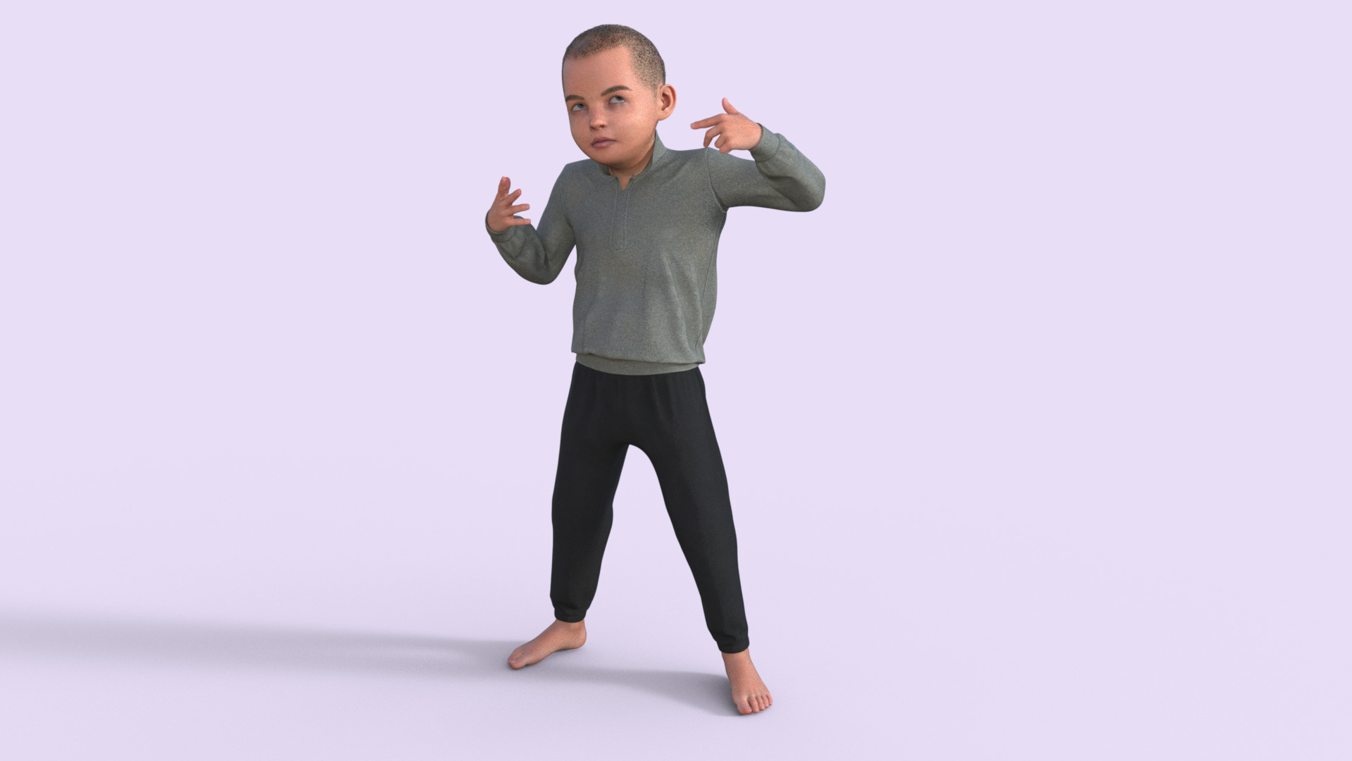Realistic 3D Child 3D model_33