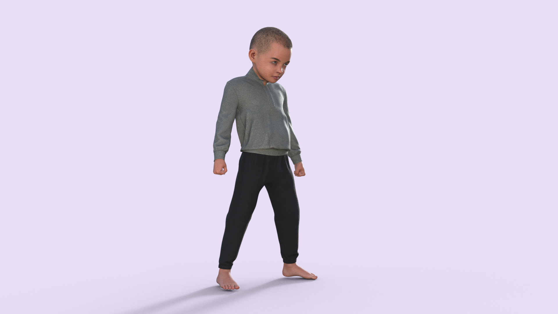 Realistic 3D Child 3D model_29