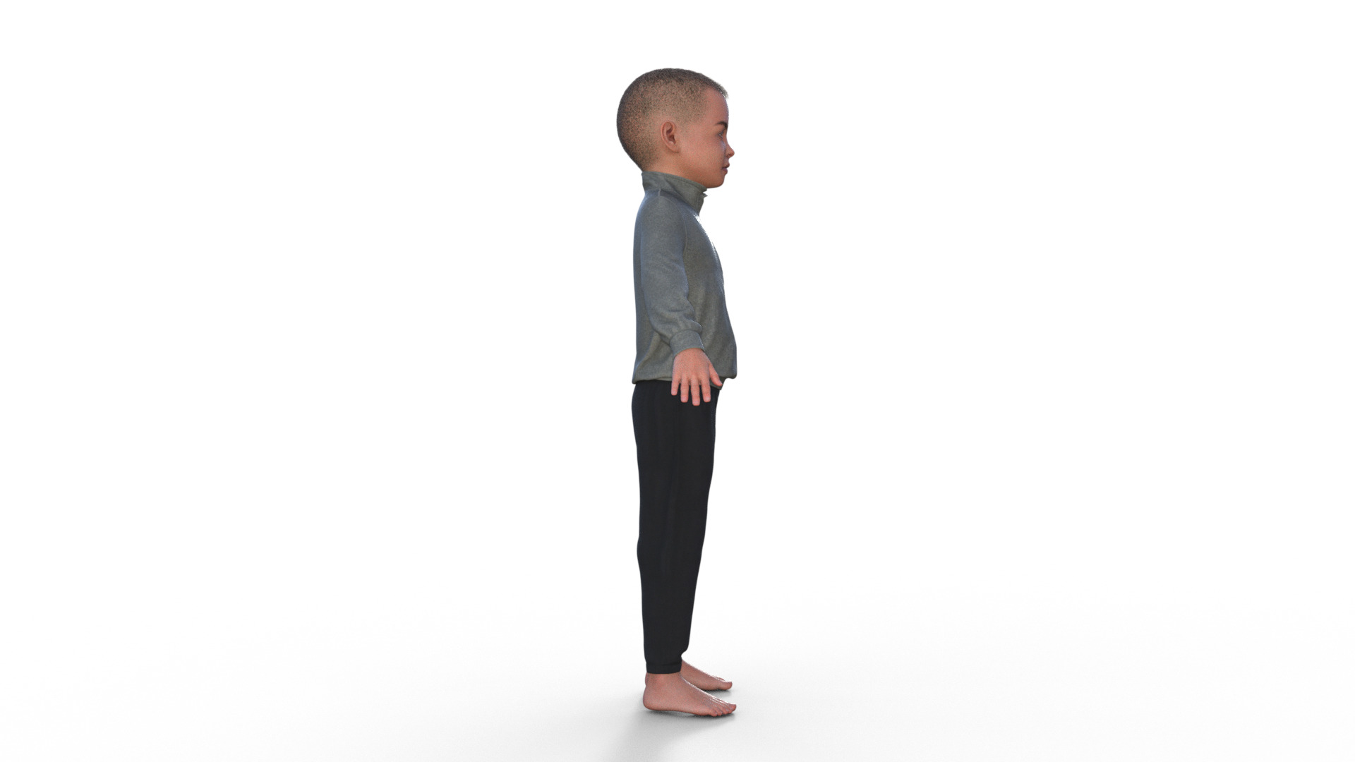 Realistic 3D Child 3D model_19