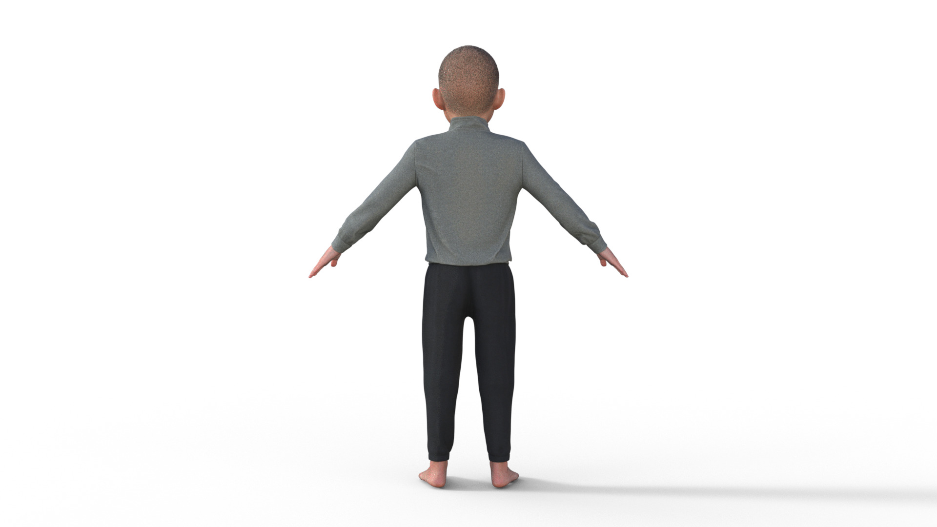 Realistic 3D Child 3D model_17