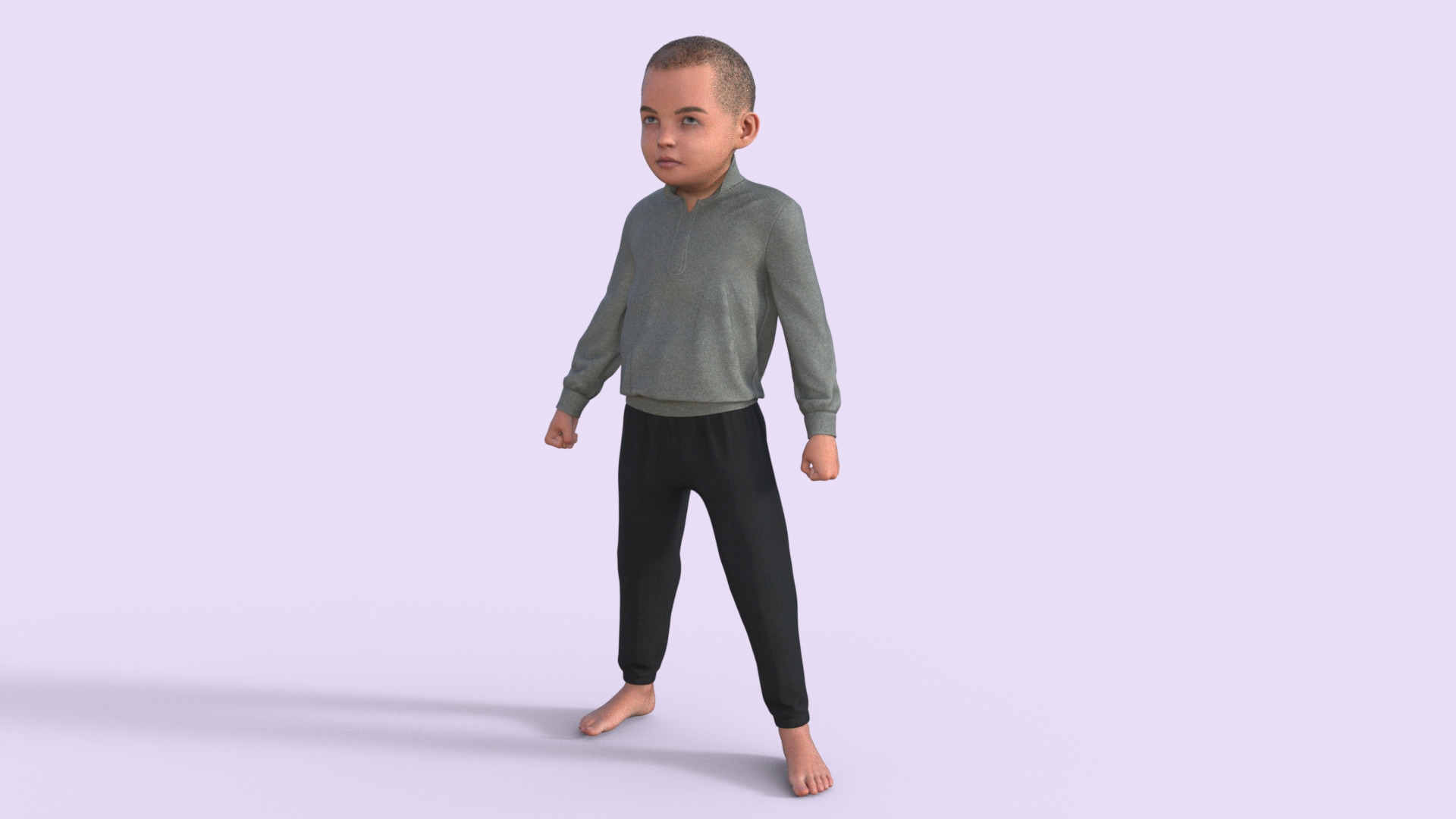 Realistic 3D Child 3D model_30