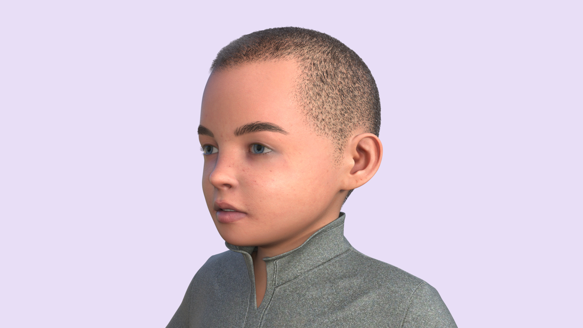 Realistic 3D Child 3D model_38