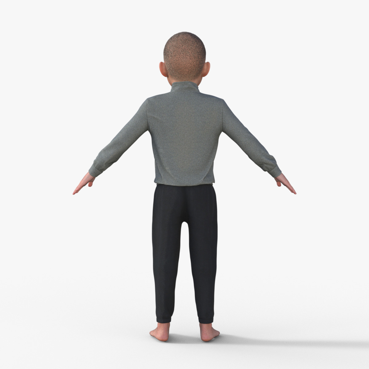 Realistic 3D Child 3D model_5
