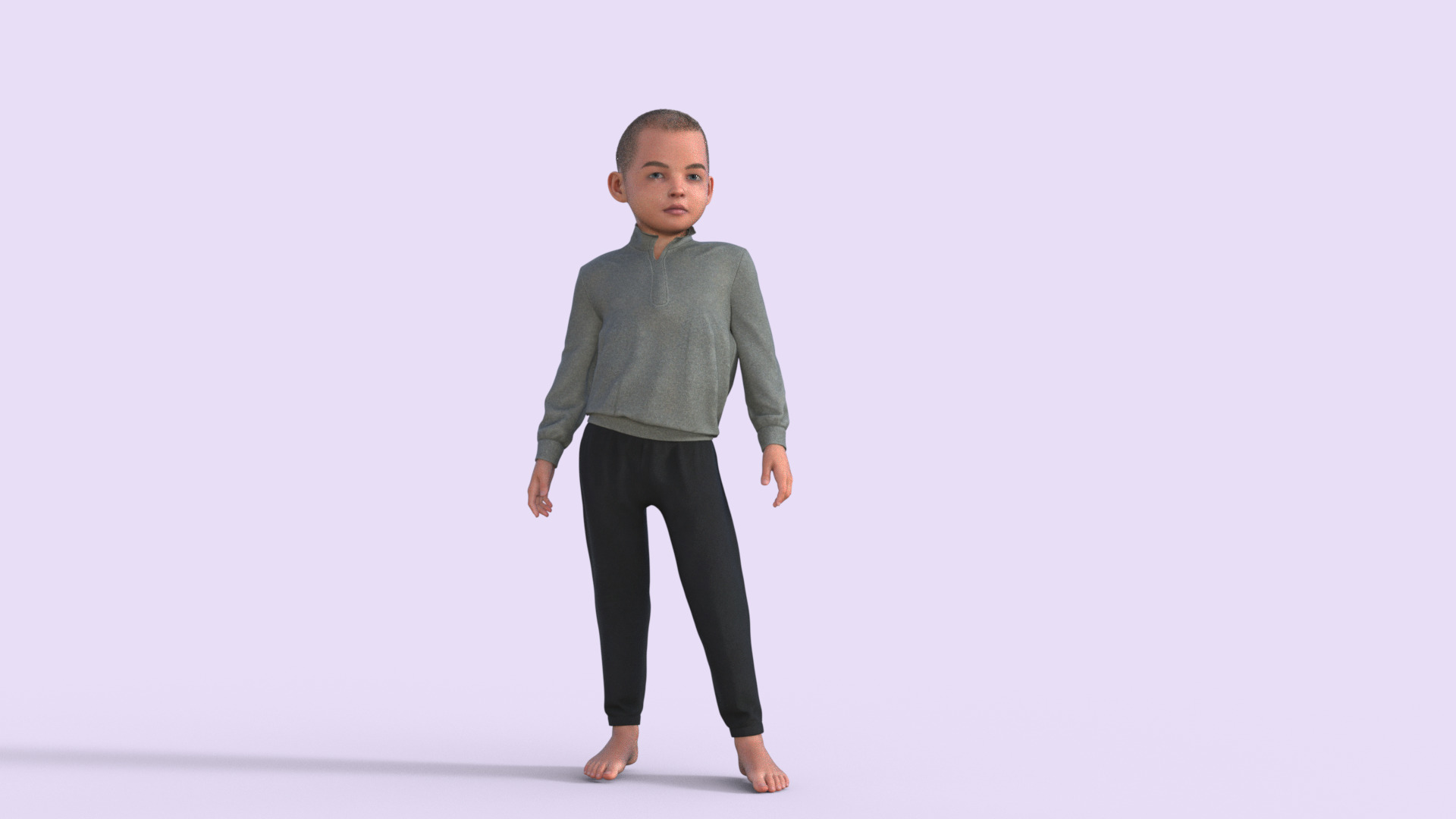 Realistic 3D Child 3D model_28