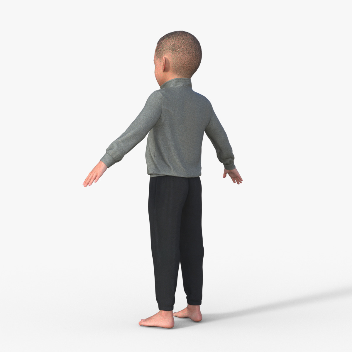 Realistic 3D Child 3D model_4