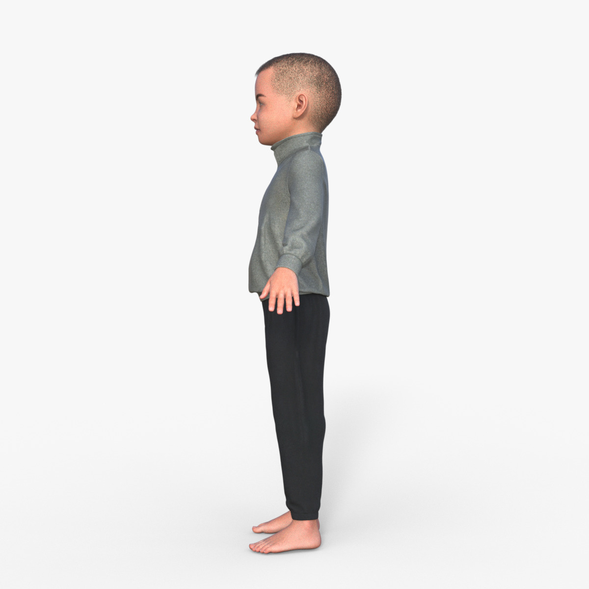 Realistic 3D Child 3D model_3