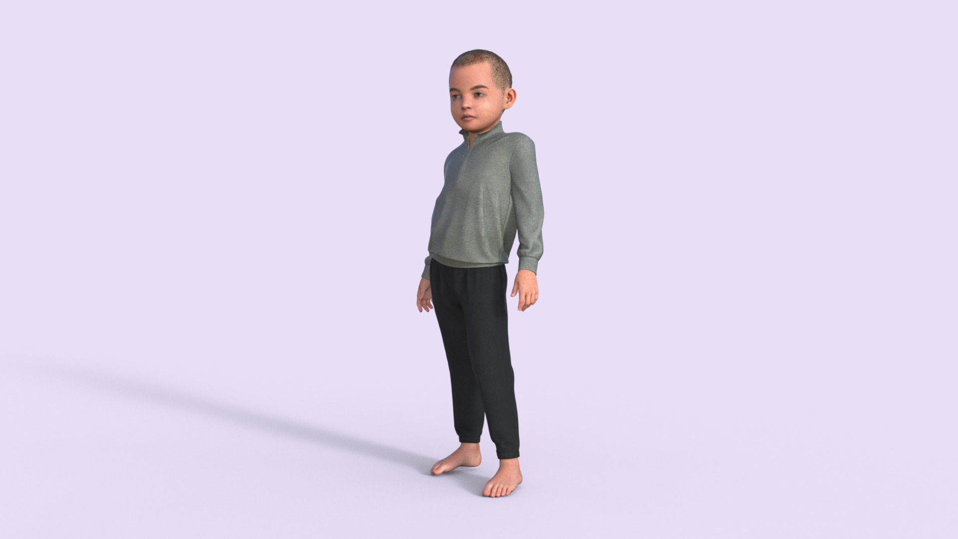 Realistic 3D Child 3D model_31
