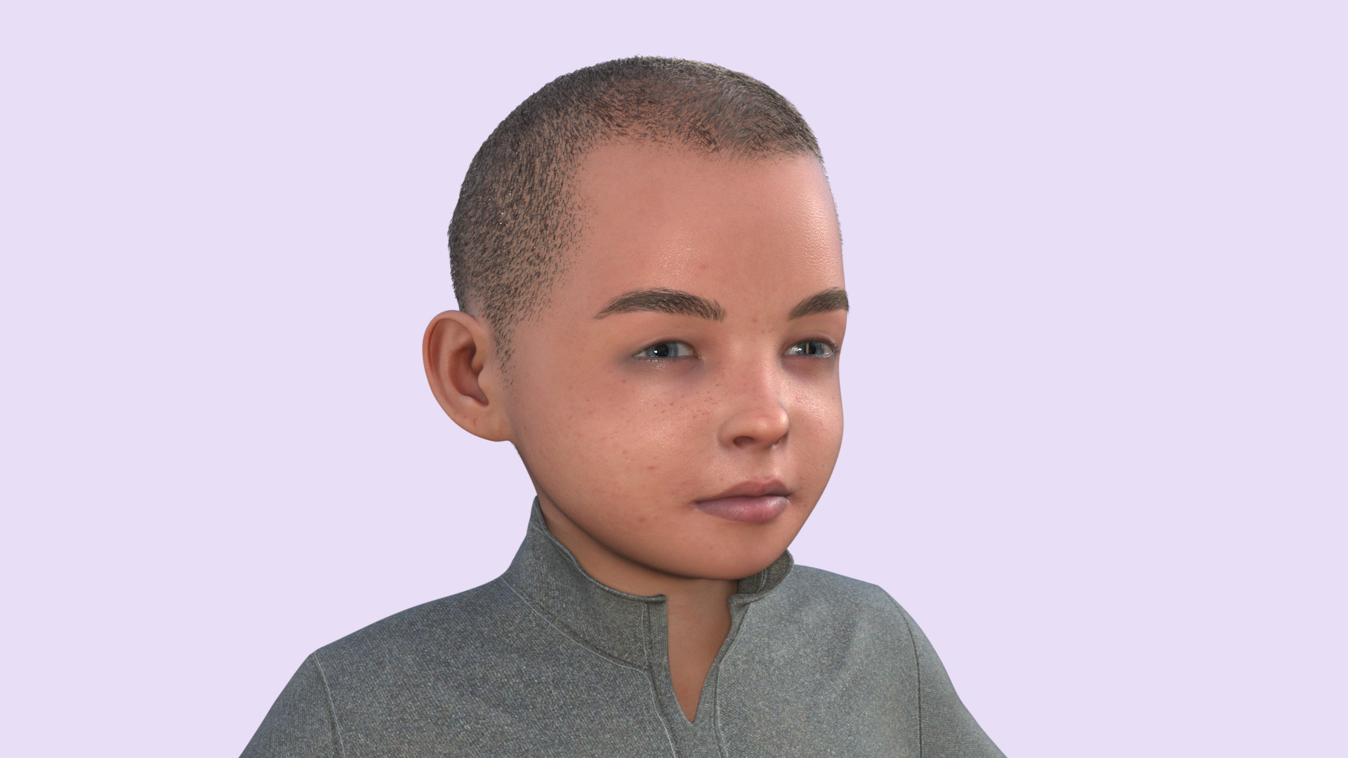Realistic 3D Child 3D model_34