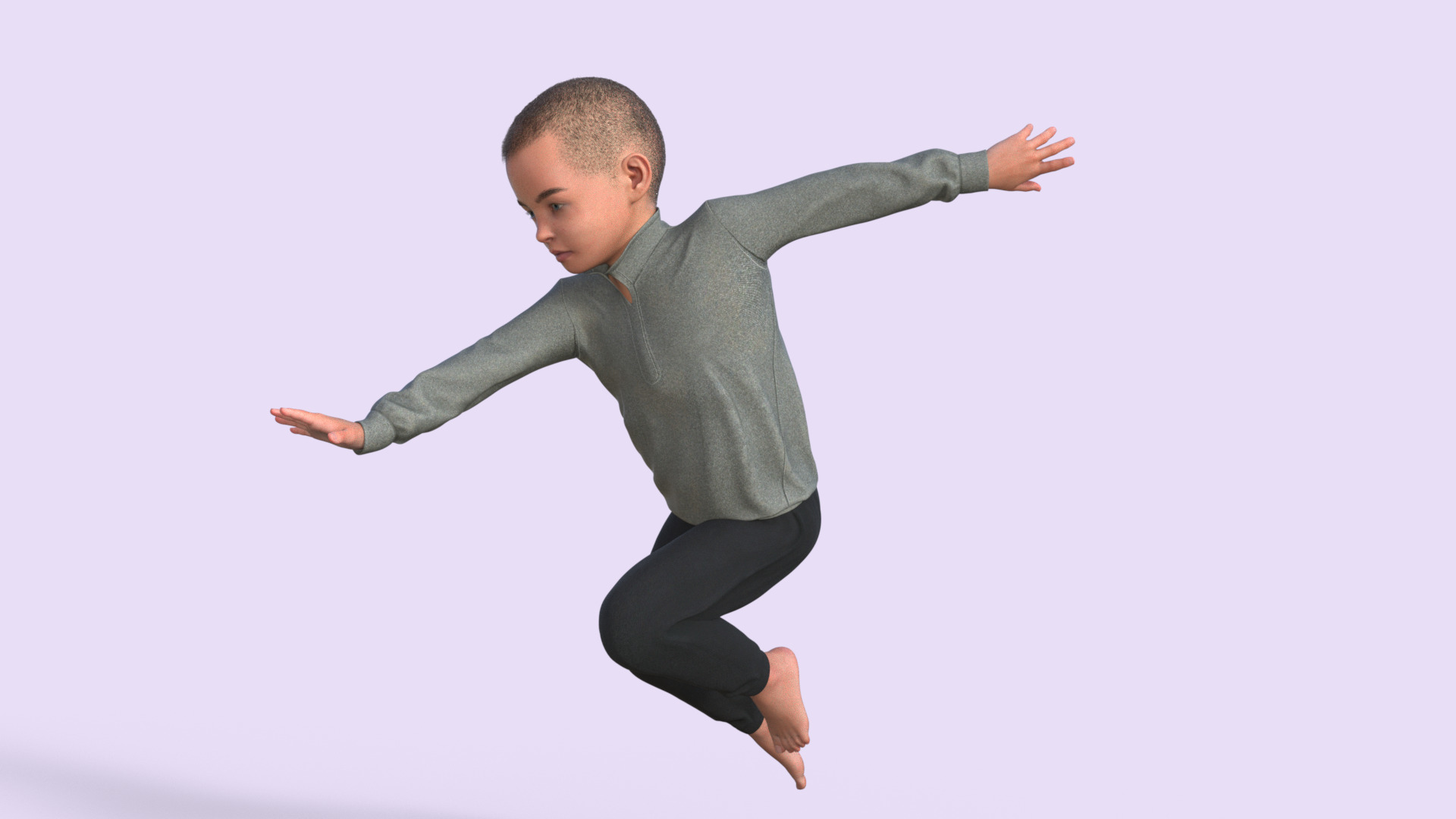 Realistic 3D Child 3D model_27