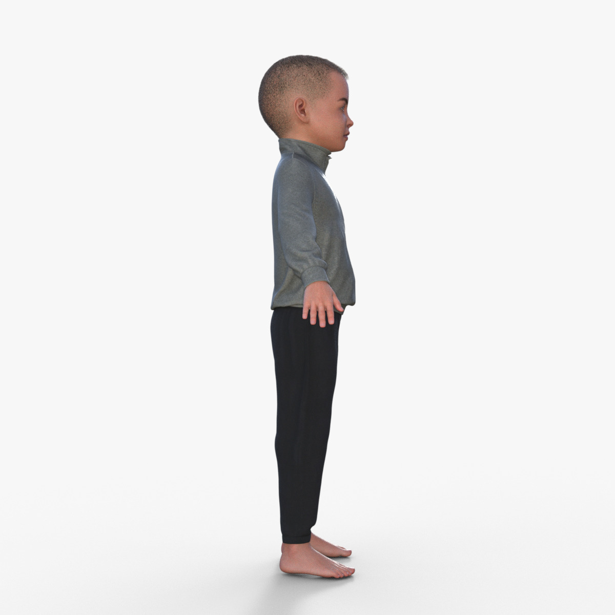 Realistic 3D Child 3D model_7