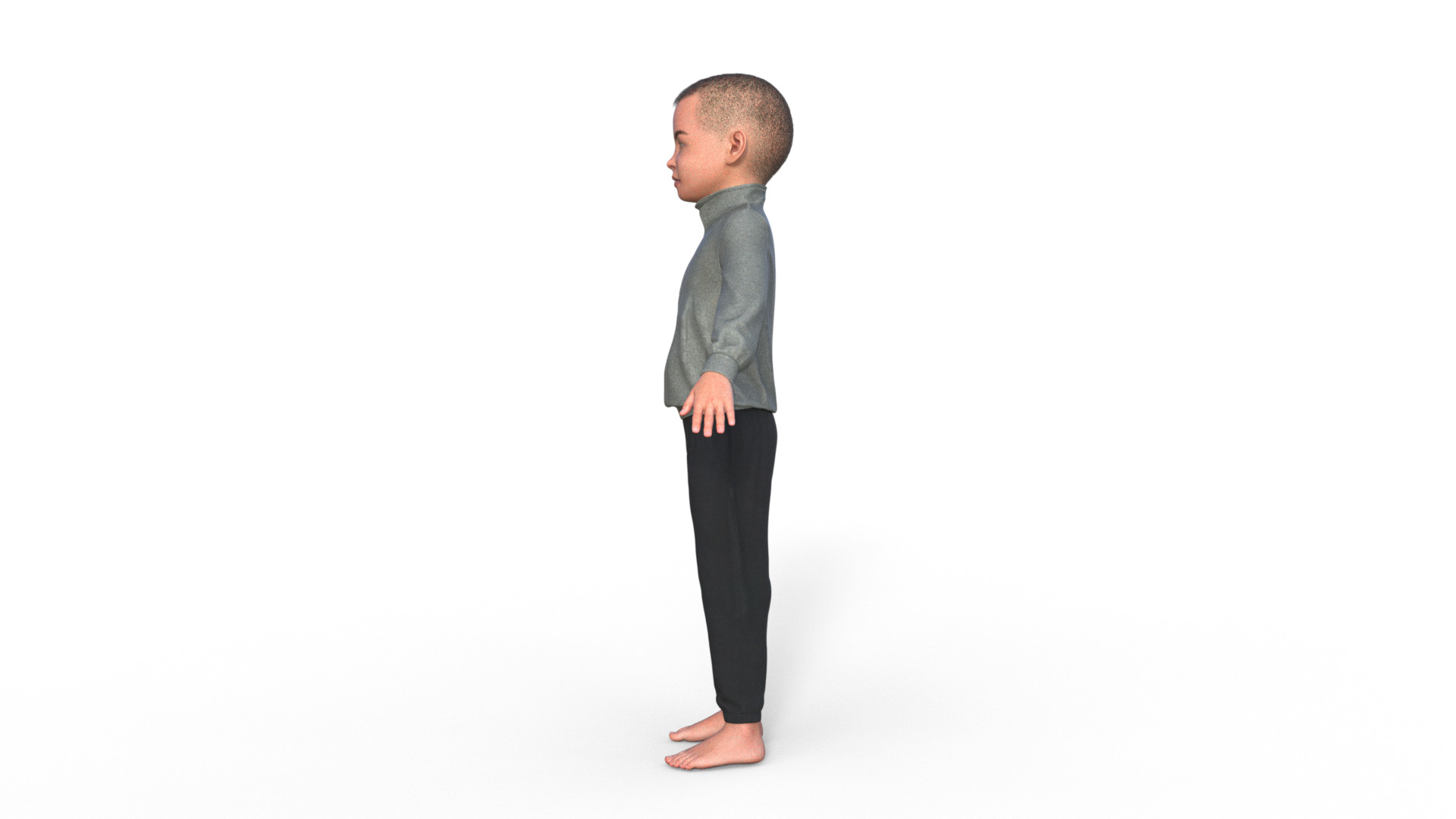Realistic 3D Child 3D model_23