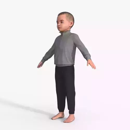 Realistic 3D Child