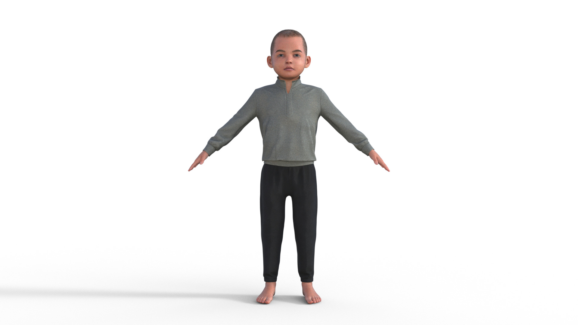 Realistic 3D Child 3D model_21
