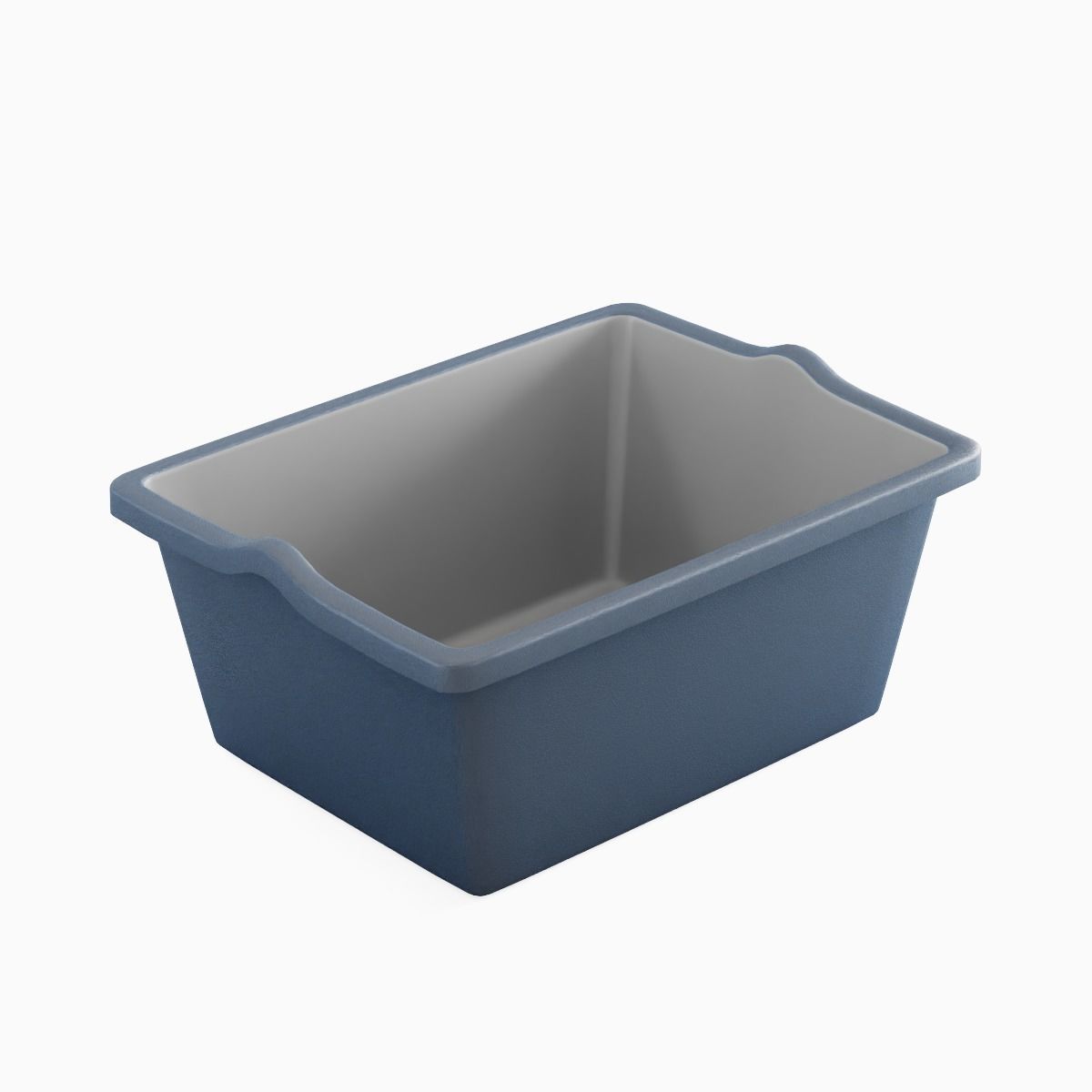 Simple Plastic Wash Basin C 01 Low-poly 3D model_5