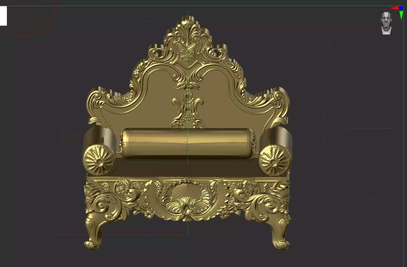 sofa  3D print model_0