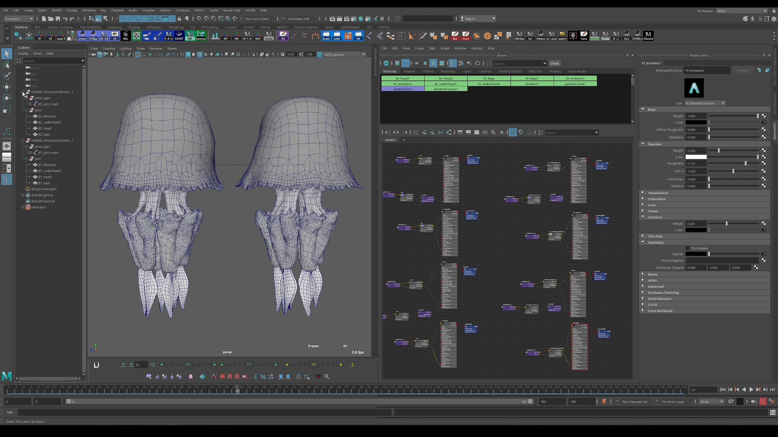 Jellyfish Pack 5 Low-poly 3D model_10