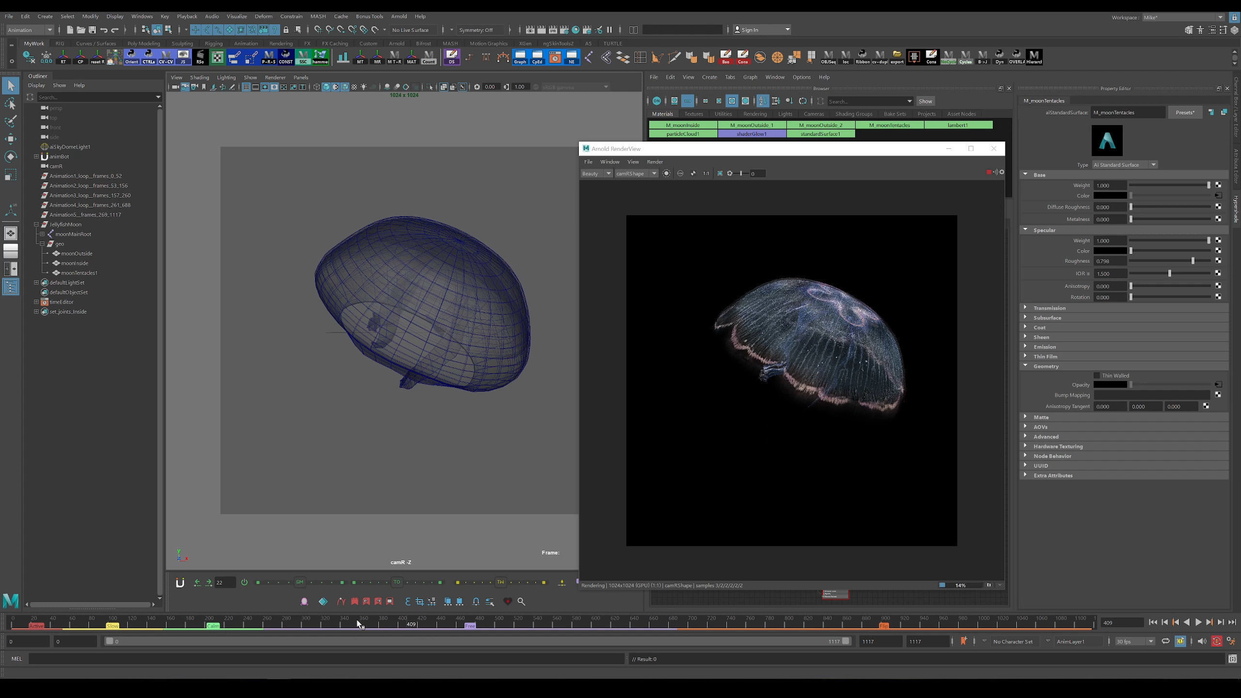 Jellyfish Pack 5 Low-poly 3D model_12